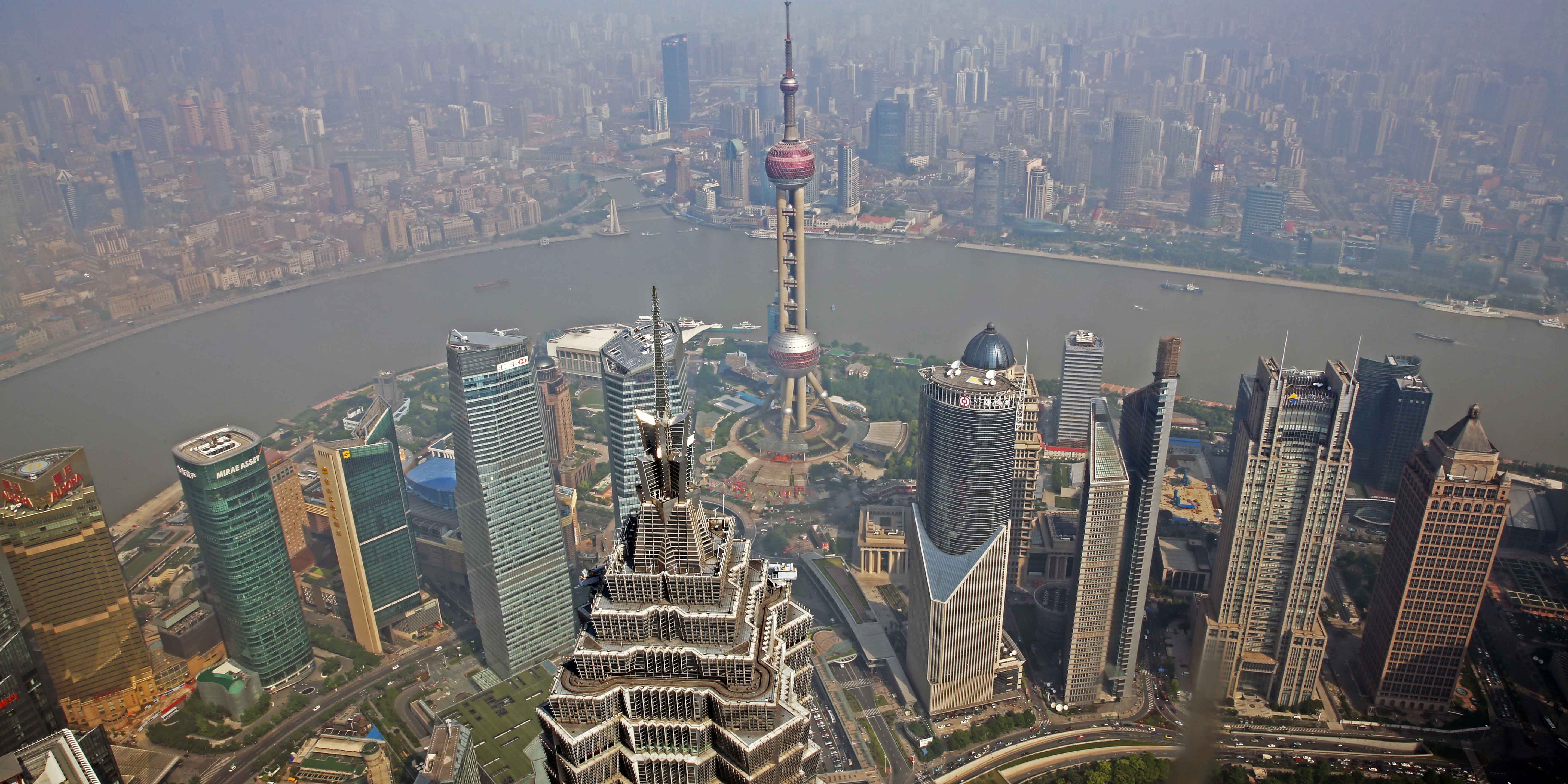 Download mobile wallpaper Oriental Pearl Tower, Shanghai, Cities, Man Made for free.