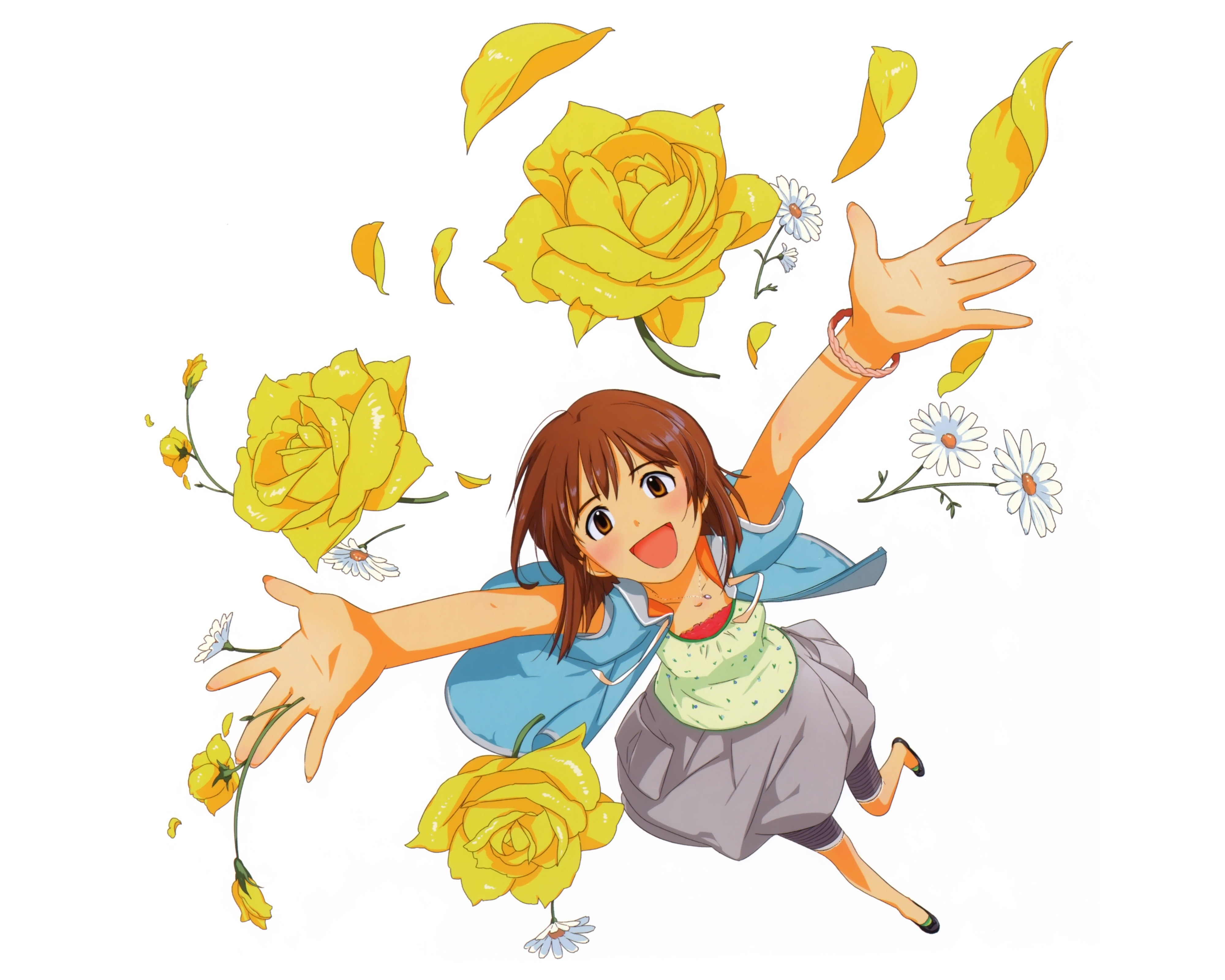 Laden Sie das Animes, The Idolm@ster, Yukiho Hagiwara-Bild kostenlos auf Ihren PC-Desktop herunter