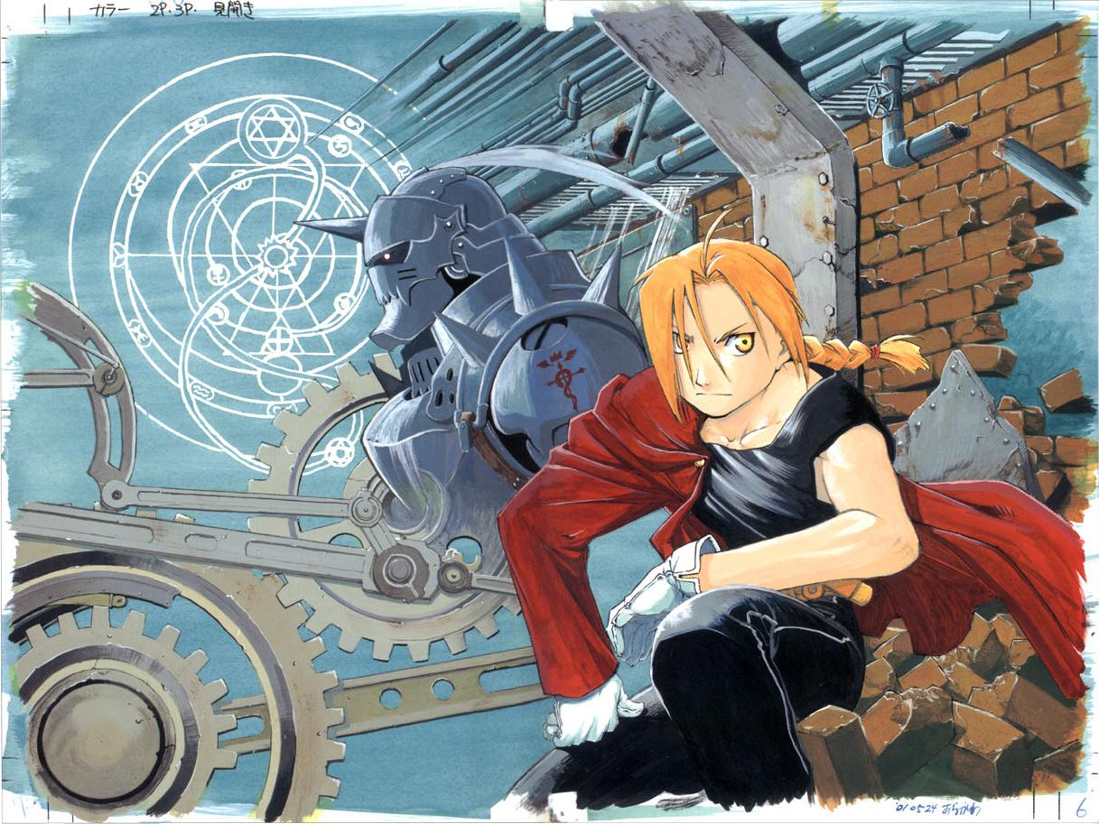 Handy-Wallpaper Fullmetal Alchemist, Animes, Edward Elric, Alfons Elrich kostenlos herunterladen.