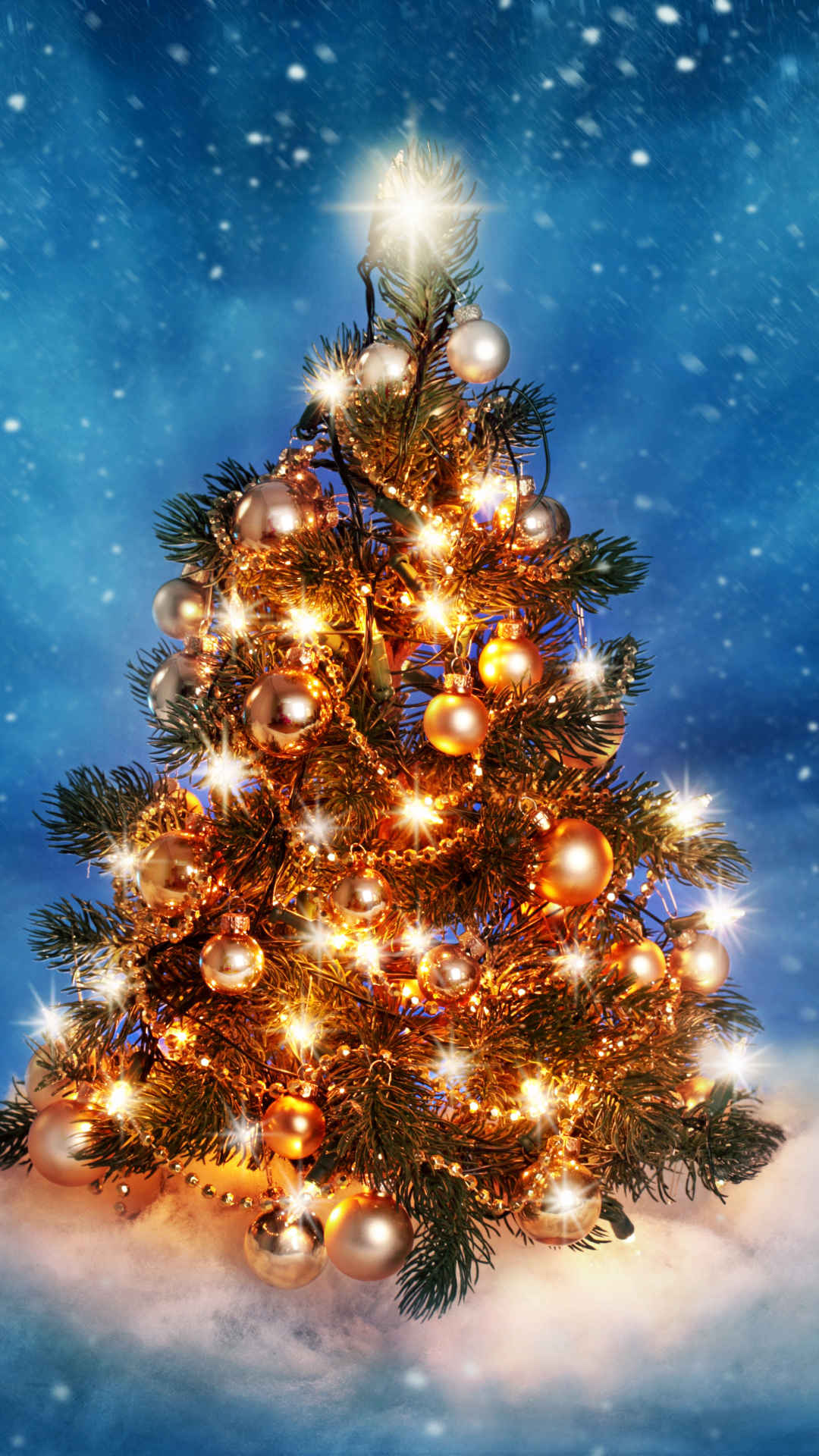 Download mobile wallpaper Christmas, Holiday, Christmas Tree, Christmas Ornaments, Christmas Lights for free.