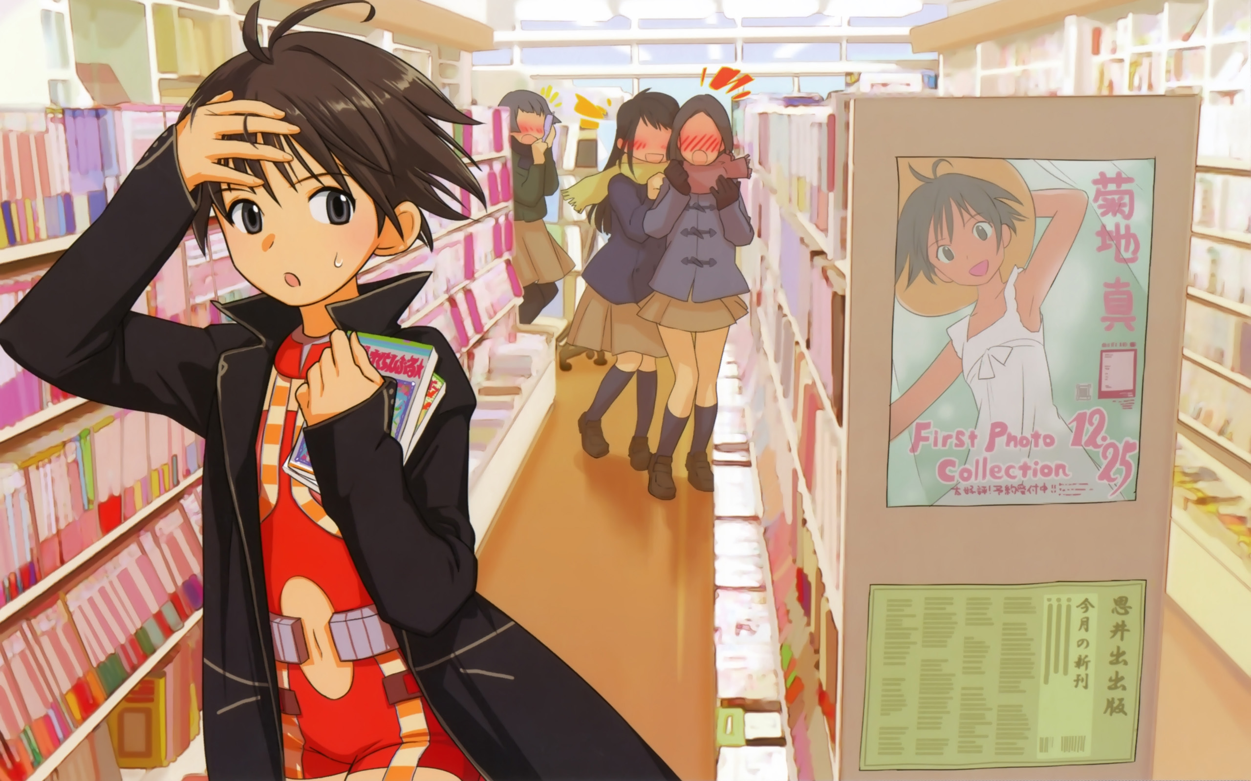 Laden Sie das Animes, The Idolm@ster, Makoto Kikuchi-Bild kostenlos auf Ihren PC-Desktop herunter