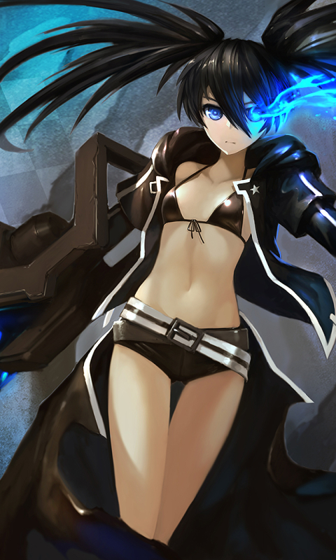 Download mobile wallpaper Anime, Black Rock Shooter for free.