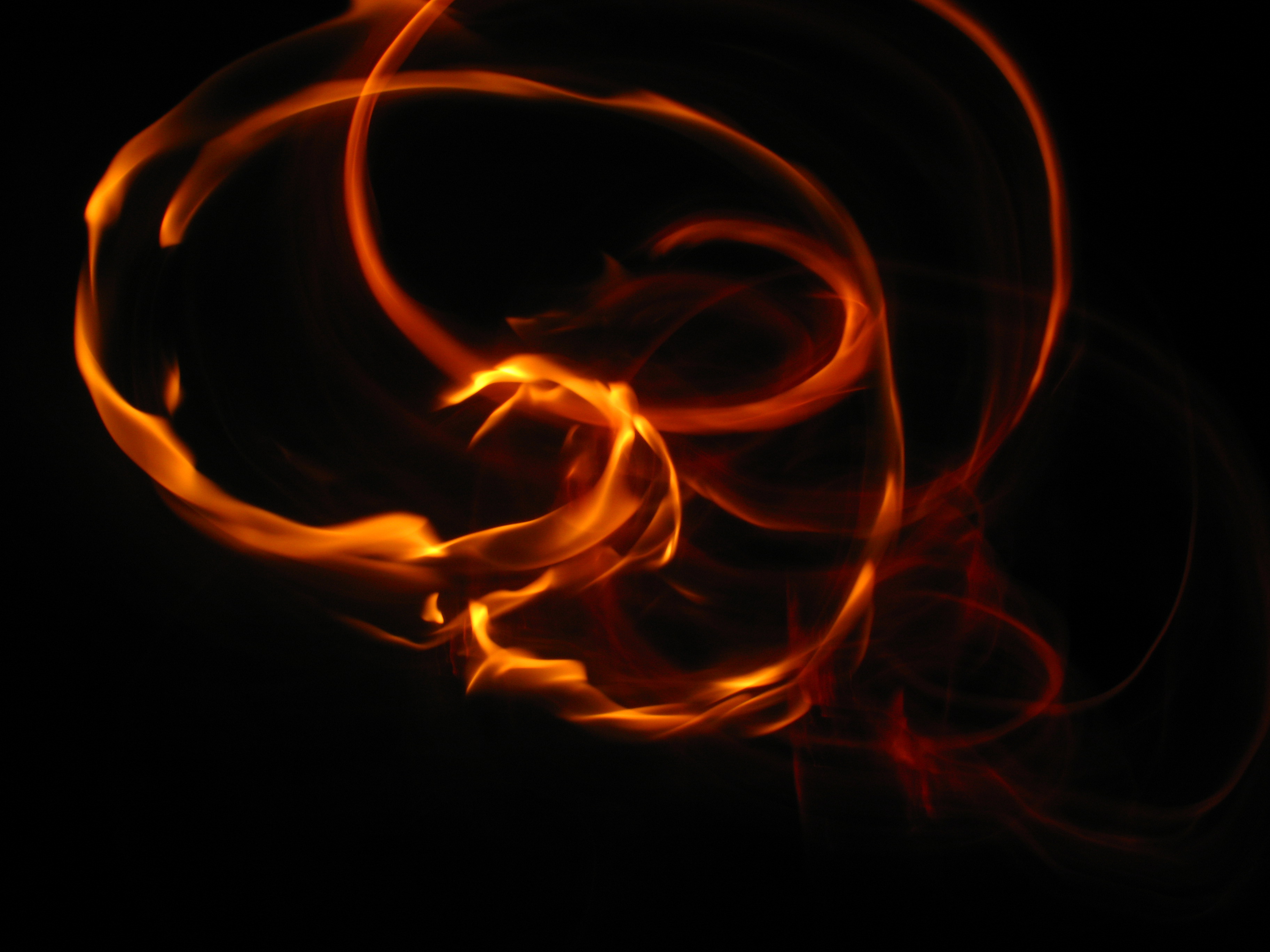fire, night, dark, bright, flame, darkness, coils 4K, Ultra HD