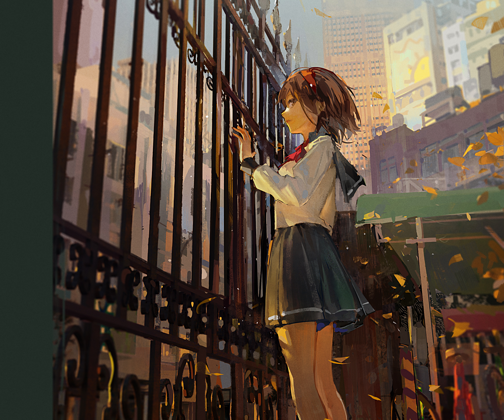 Baixar papel de parede para celular de Anime, Garota, Uniforme Escolar gratuito.