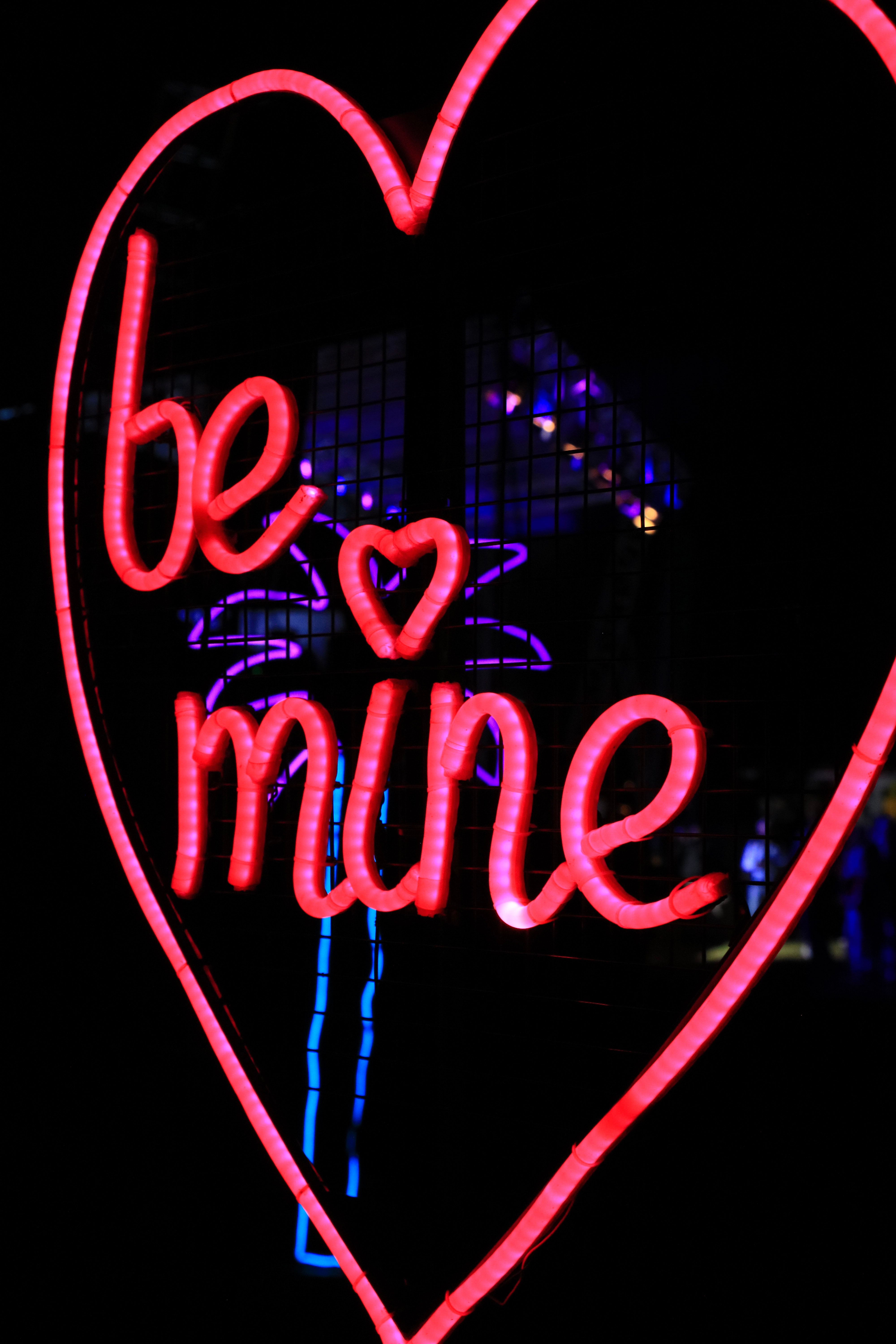 Download mobile wallpaper Inscription, Heart, Words, Neon for free.