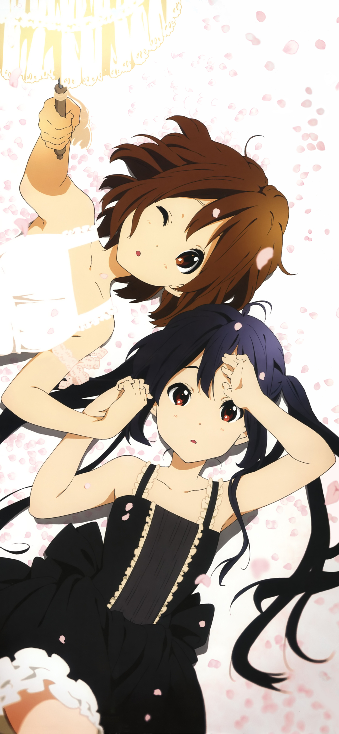 Handy-Wallpaper Animes, K On!, Azusa Nakano, Yui Hirasawa kostenlos herunterladen.