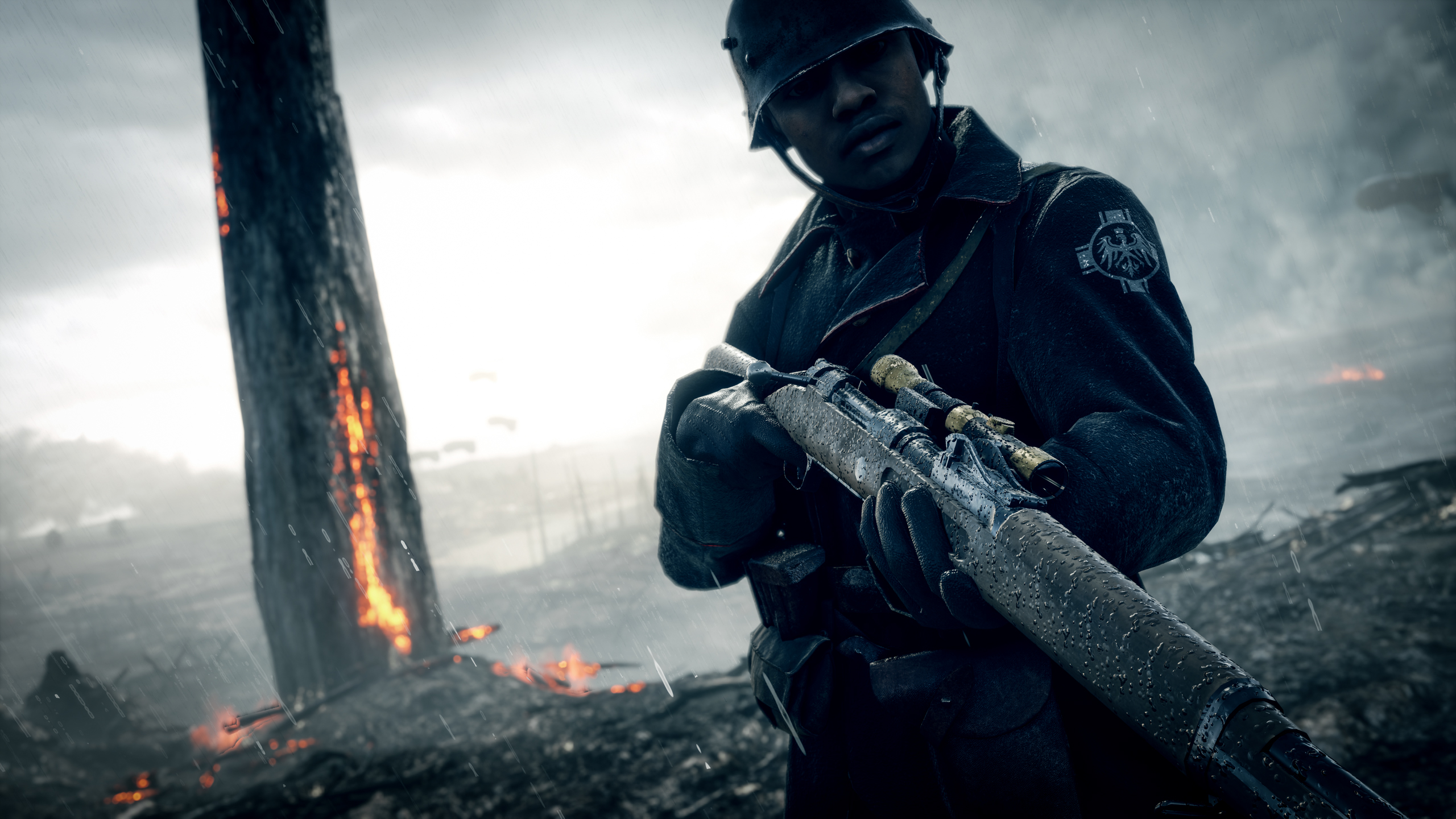 Baixar papel de parede para celular de Campo De Batalha, Soldado, Videogame, Rifle, Battlefield 1 gratuito.