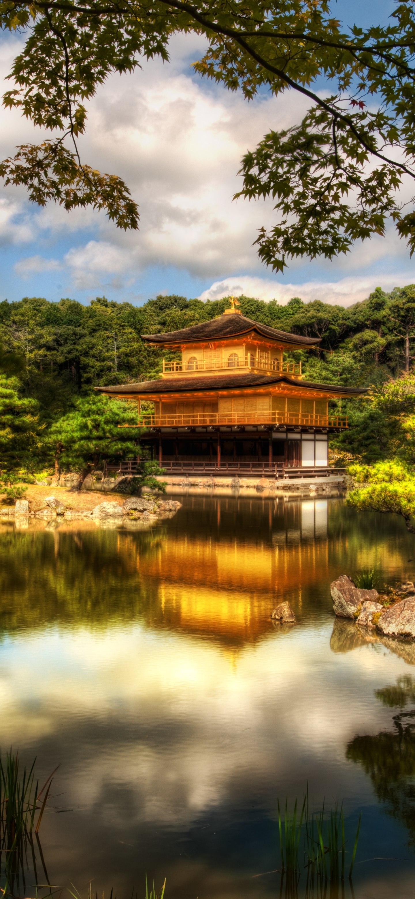 Téléchargez des papiers peints mobile Japon, Hdr, Temples, Religieux, Imagerie À Grande Gamme Dynamique, Kinkaku Ji gratuitement.