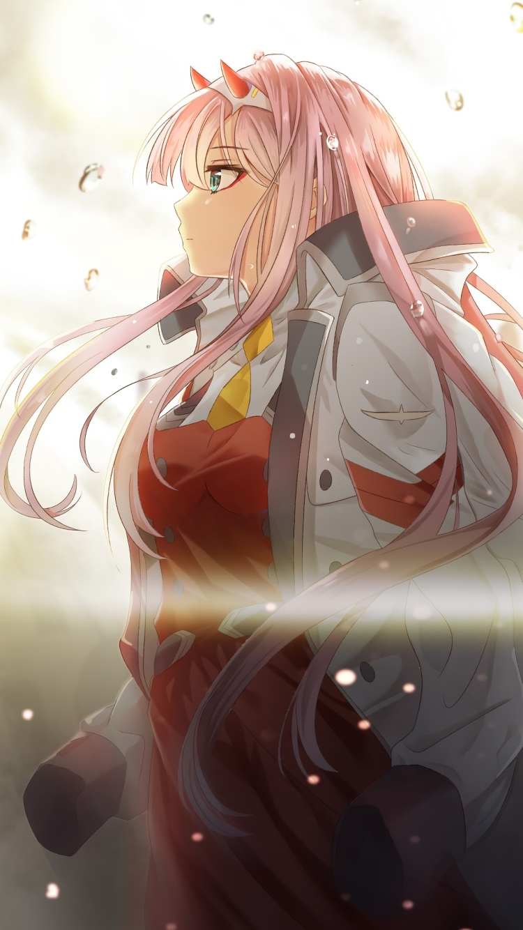 Download mobile wallpaper Anime, Blonde, Pink Hair, Darling In The Franxx, Zero Two (Darling In The Franxx) for free.
