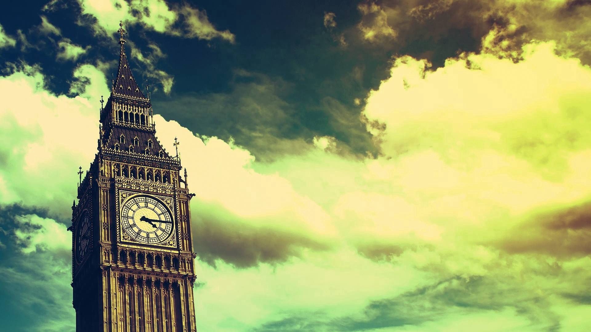 Free download wallpaper Cities, Clouds, Sky, Big Ben, Clock, London on your PC desktop