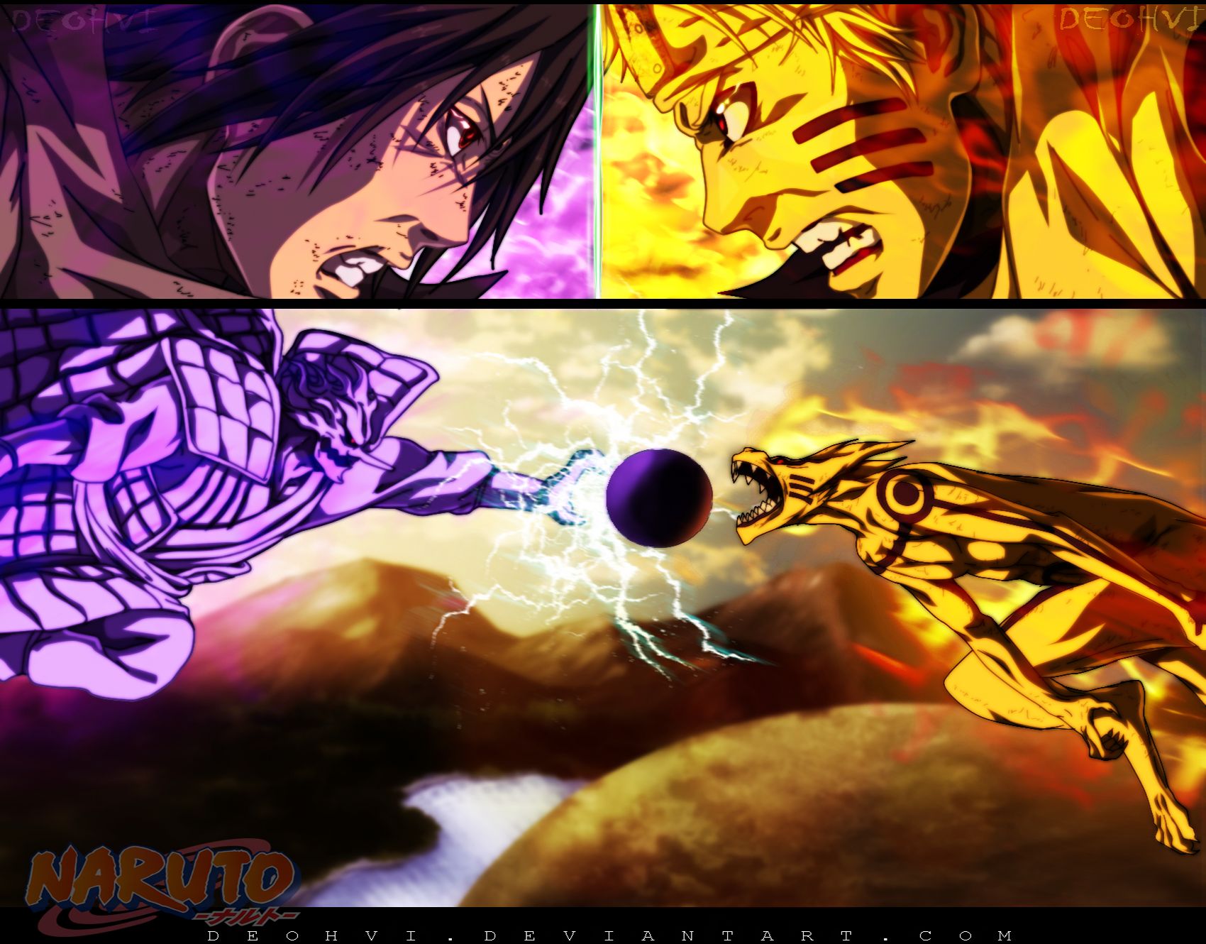 Descarga gratuita de fondo de pantalla para móvil de Animado, Naruto, Naruto Uzumaki, Sasuke Uchiha.