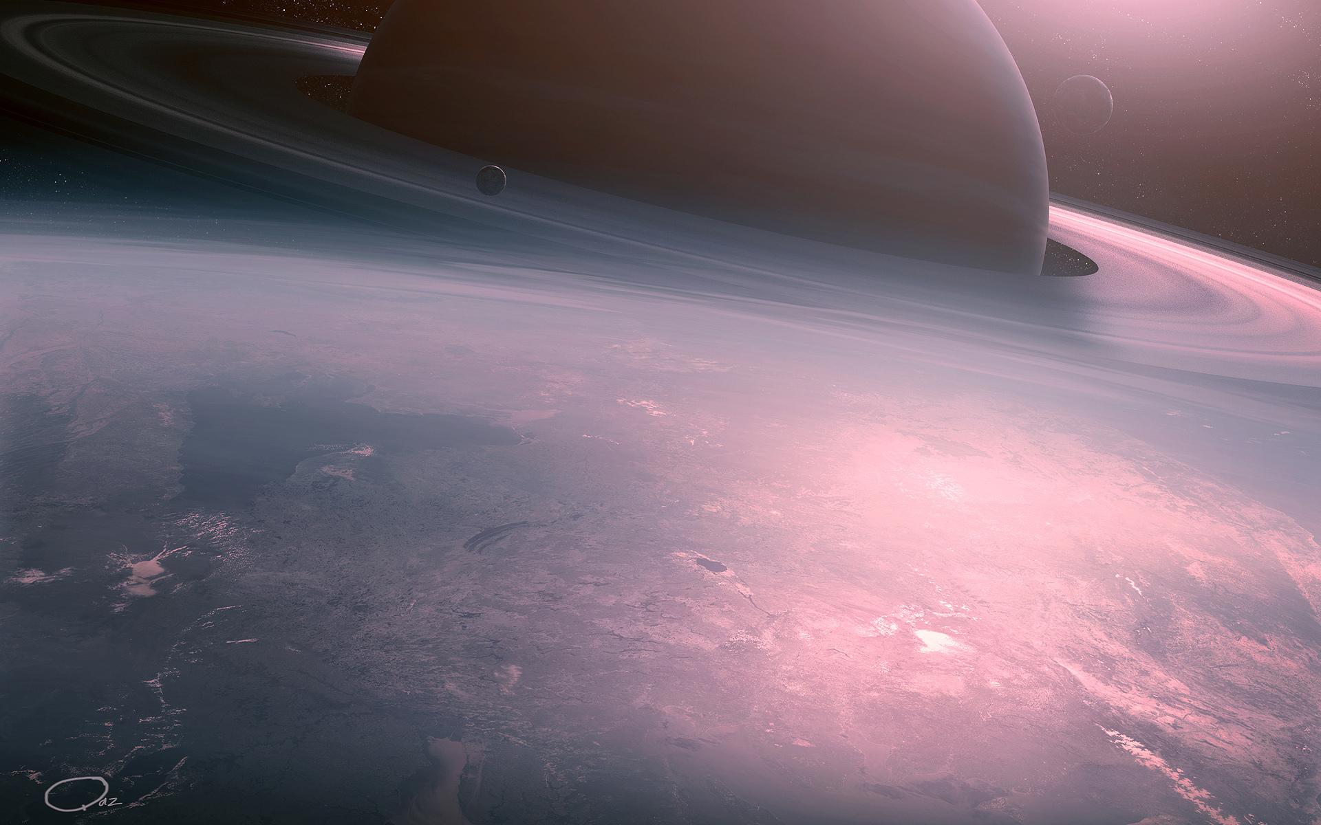Free download wallpaper Planet, Sci Fi, Planetary Ring on your PC desktop
