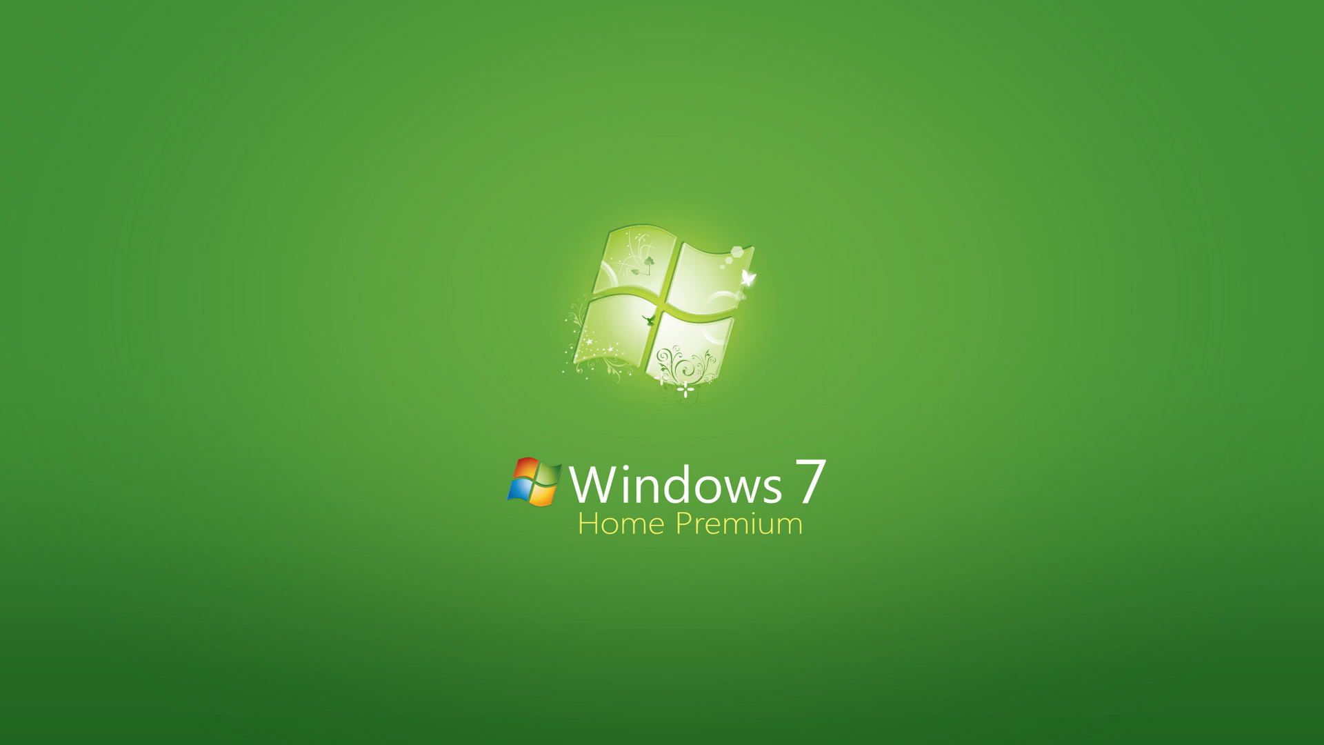windows, logos, brands, background, green Full HD