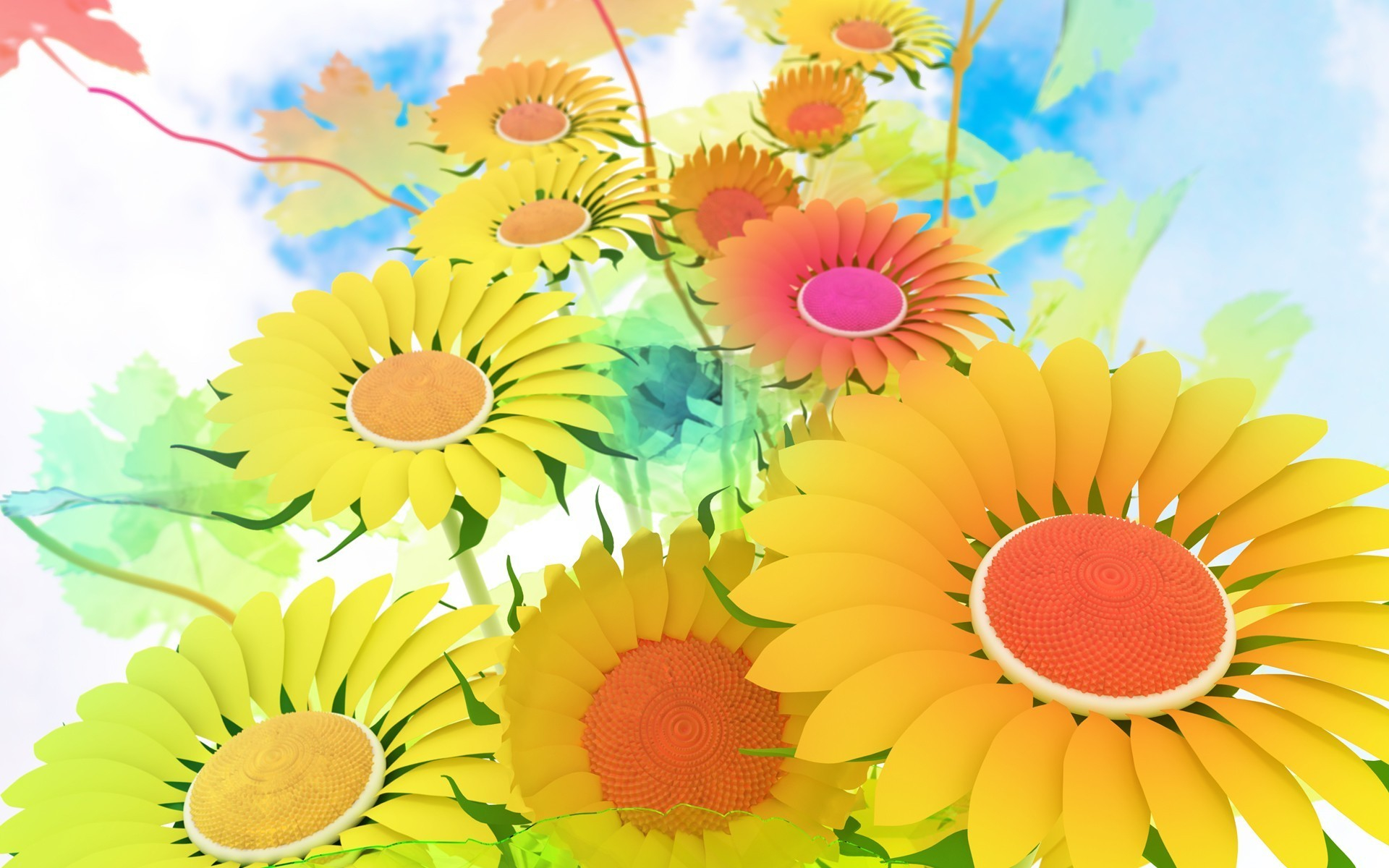 Descarga gratuita de fondo de pantalla para móvil de Margarita, Flores, Flor, Artístico.