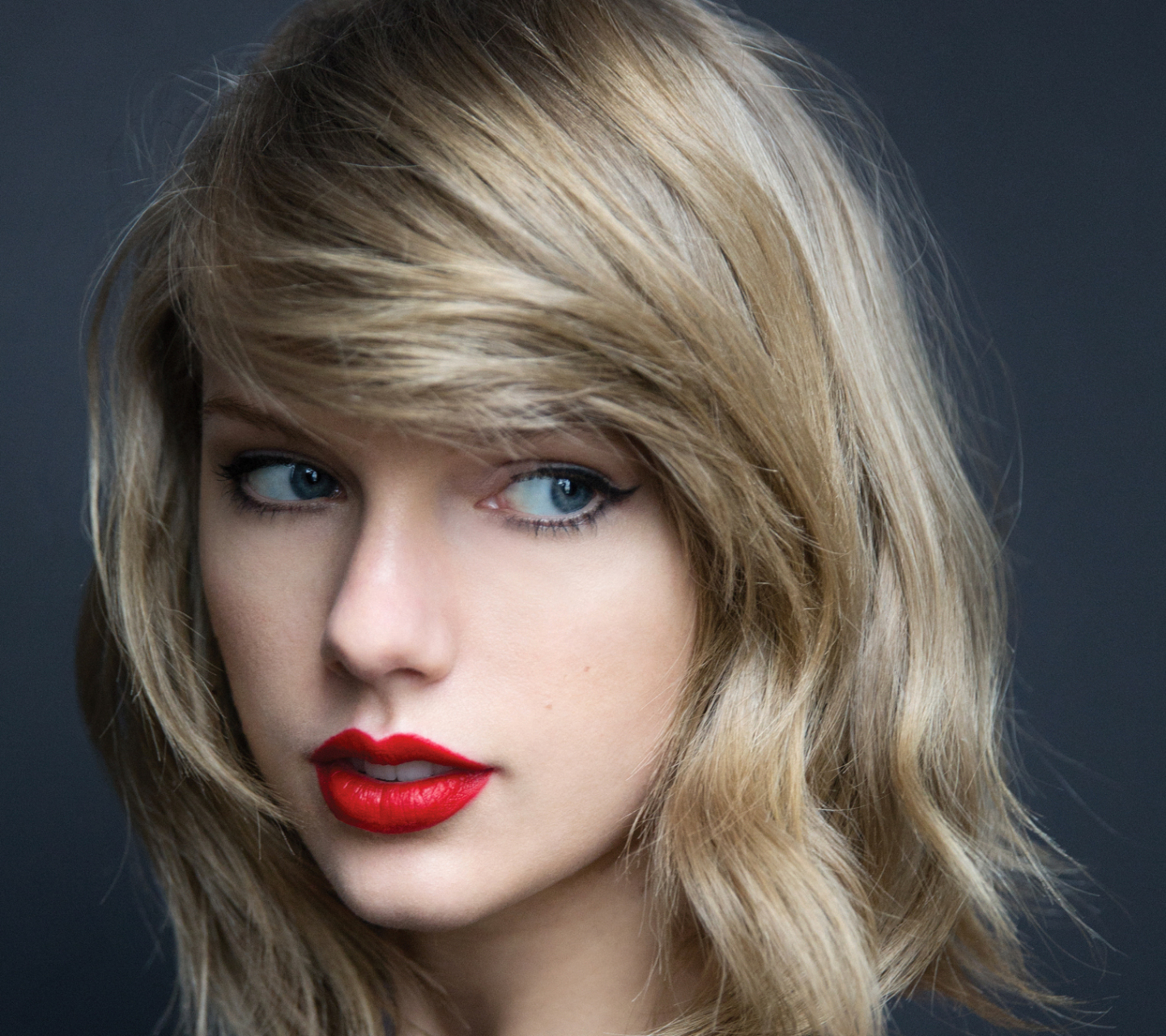 Free download wallpaper Music, Singer, Blonde, Face, Blue Eyes, American, Taylor Swift, Lipstick on your PC desktop