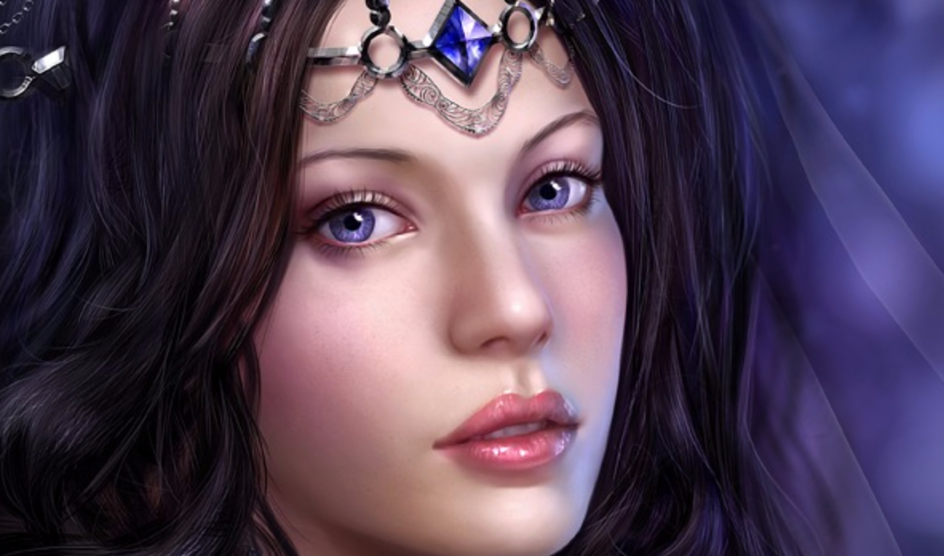 Free download wallpaper Fantasy, Jewelry, Brunette, Women on your PC desktop