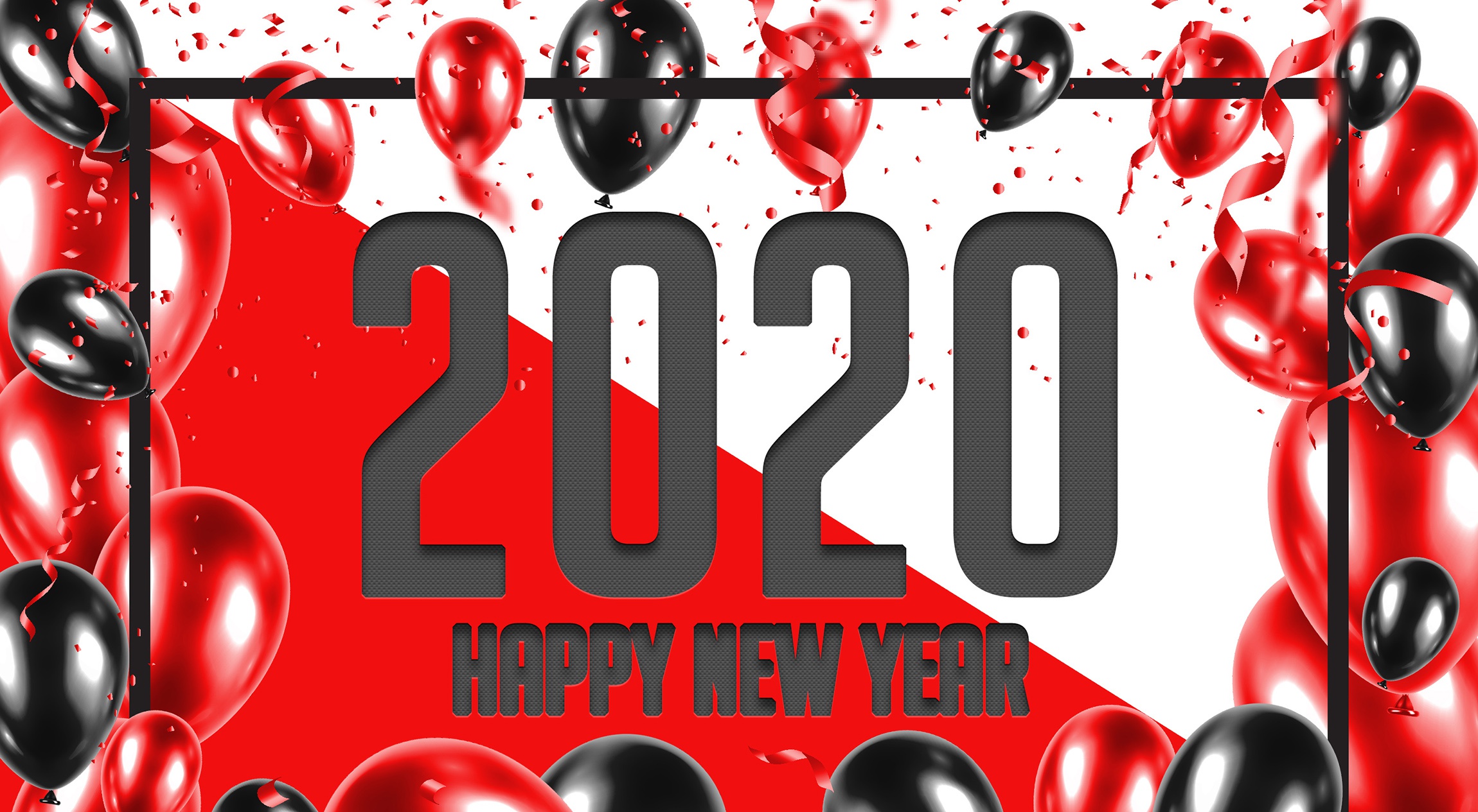 Téléchargez des papiers peints mobile Nouvel An, Vacances, Ballon, Nouvel An 2020 gratuitement.