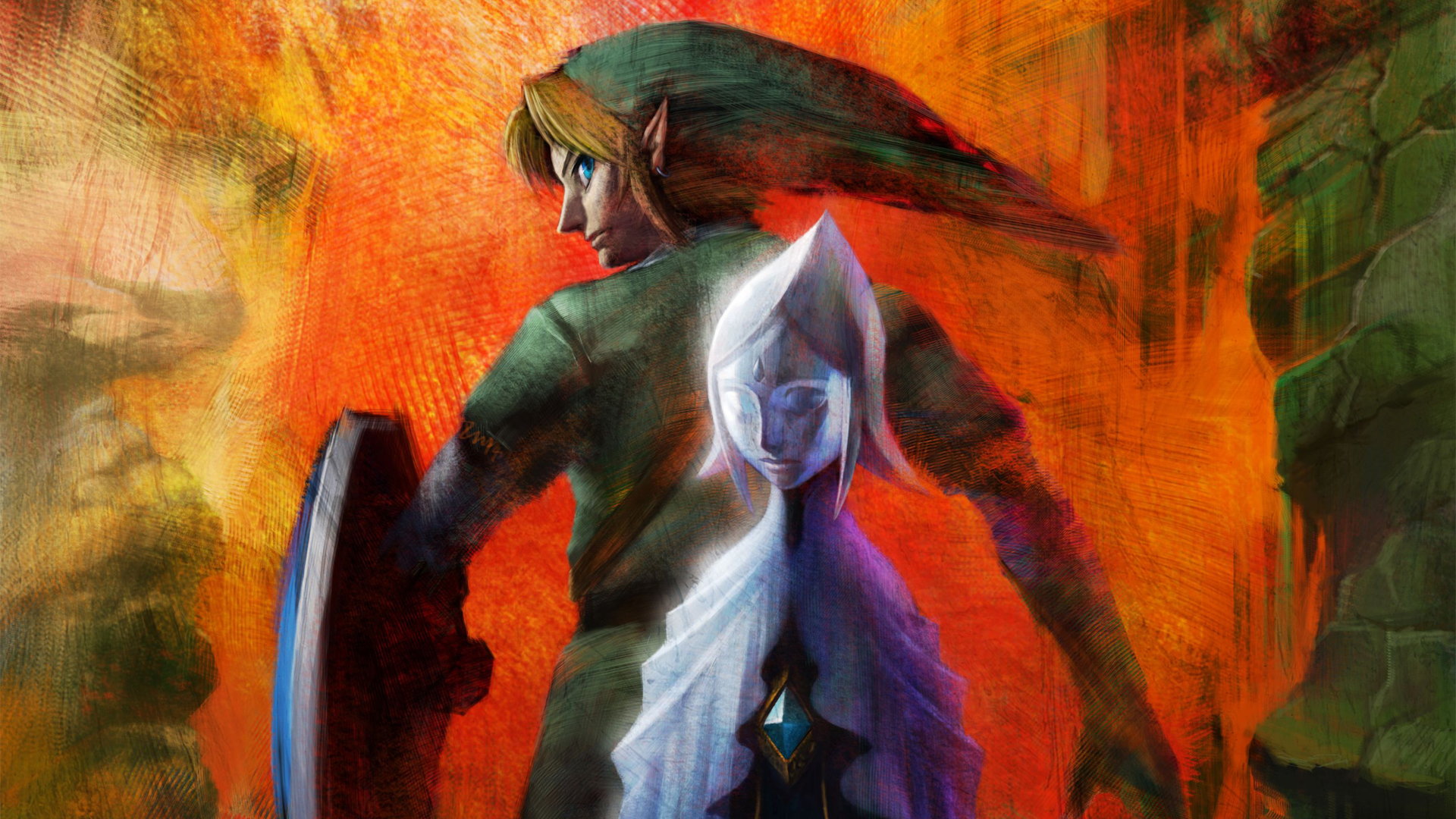 Baixar papel de parede para celular de Zeruda No Densetsu: Sukaiwôdo Sôdo, Zelda, Videogame gratuito.