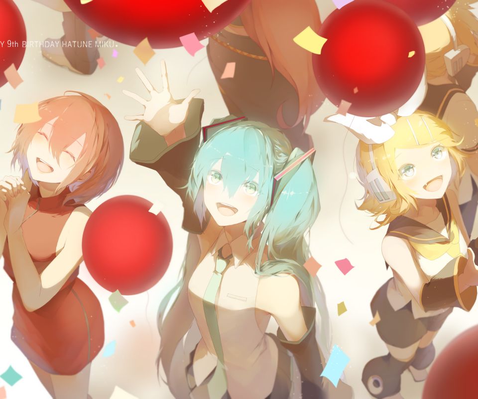 Handy-Wallpaper Vocaloid, Hatsune Miku, Animes, Rin Kagamine, Meiko (Vocaloid) kostenlos herunterladen.