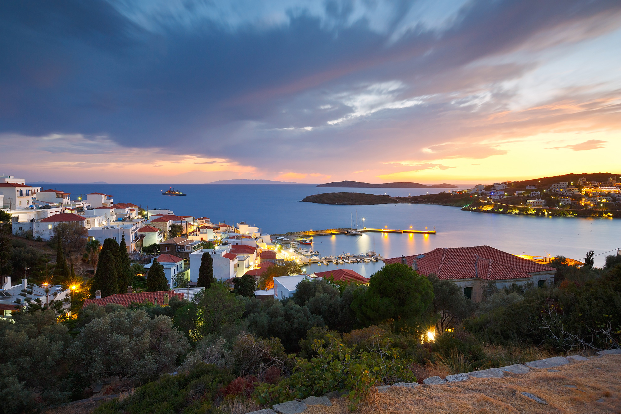 Download mobile wallpaper Greece, Town, Man Made, Towns for free.