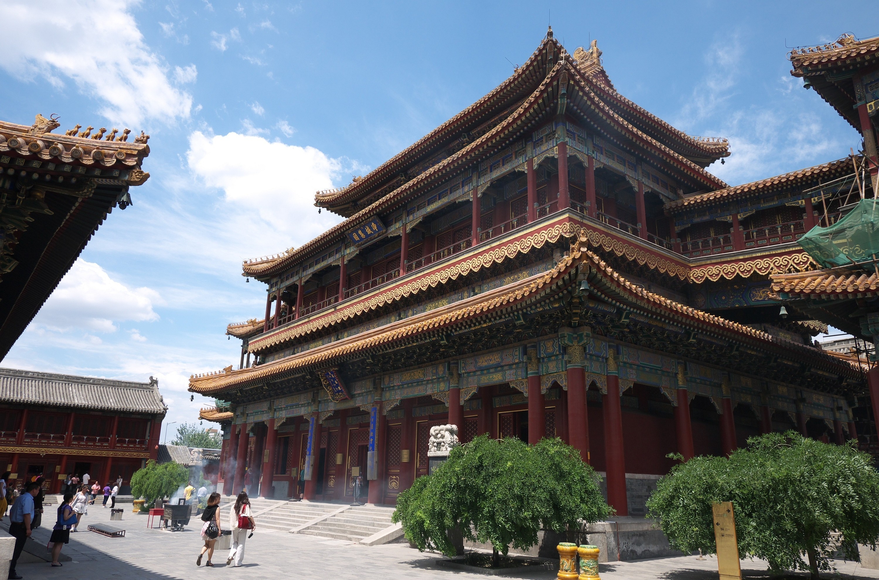 Handy-Wallpaper Lama Tempel, Peking, China, Tempel, Religiös kostenlos herunterladen.