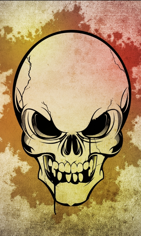 Download mobile wallpaper Dark, Skull for free.