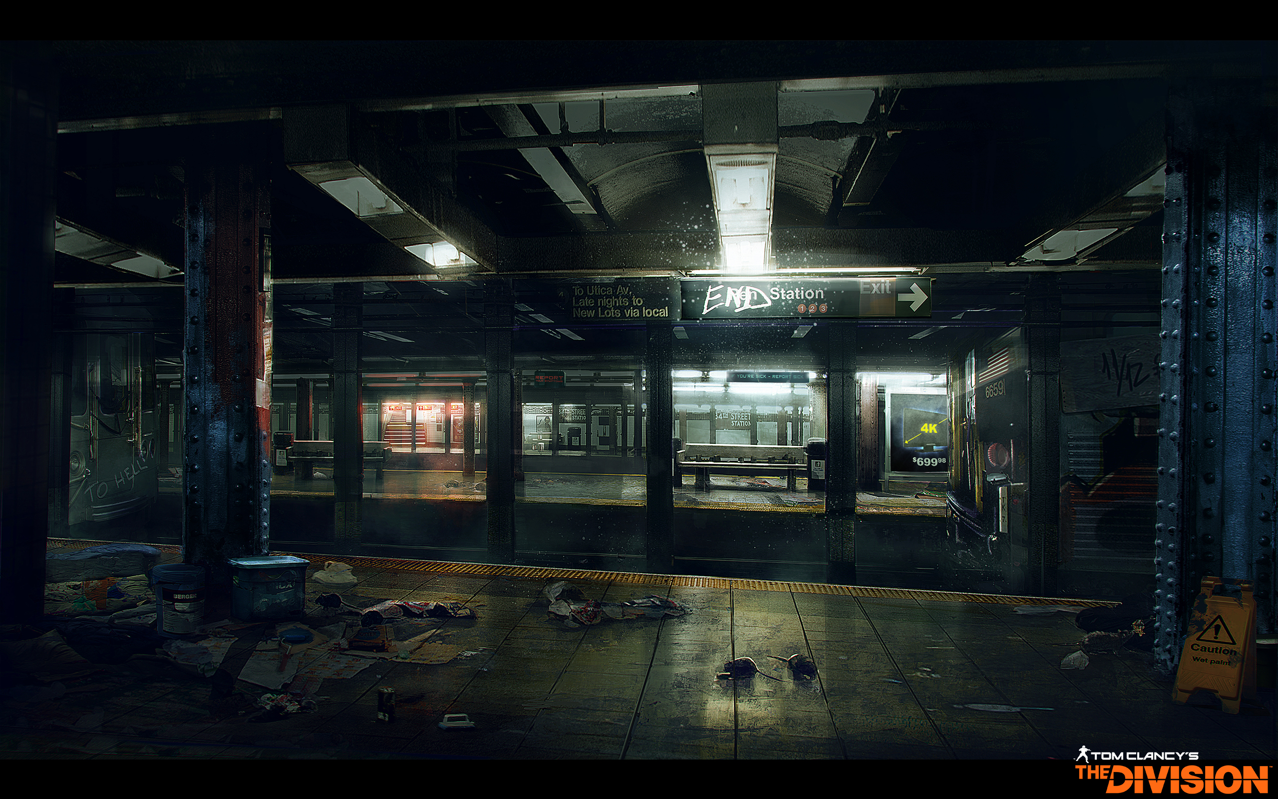 Download mobile wallpaper Train Station, Video Game, Tom Clancy's The Division for free.