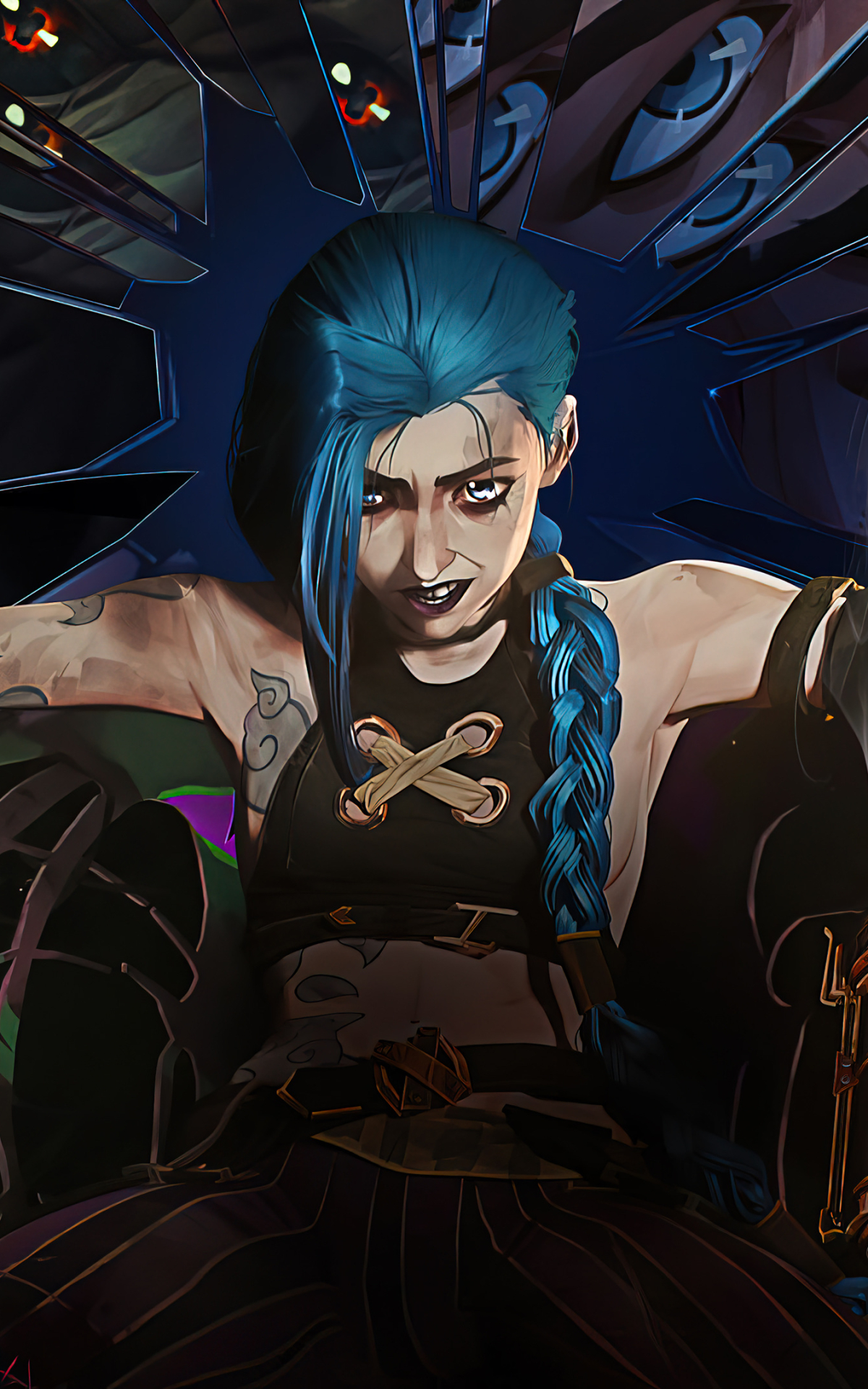 Download mobile wallpaper Tv Show, Jinx (League Of Legends), Arcane for free.