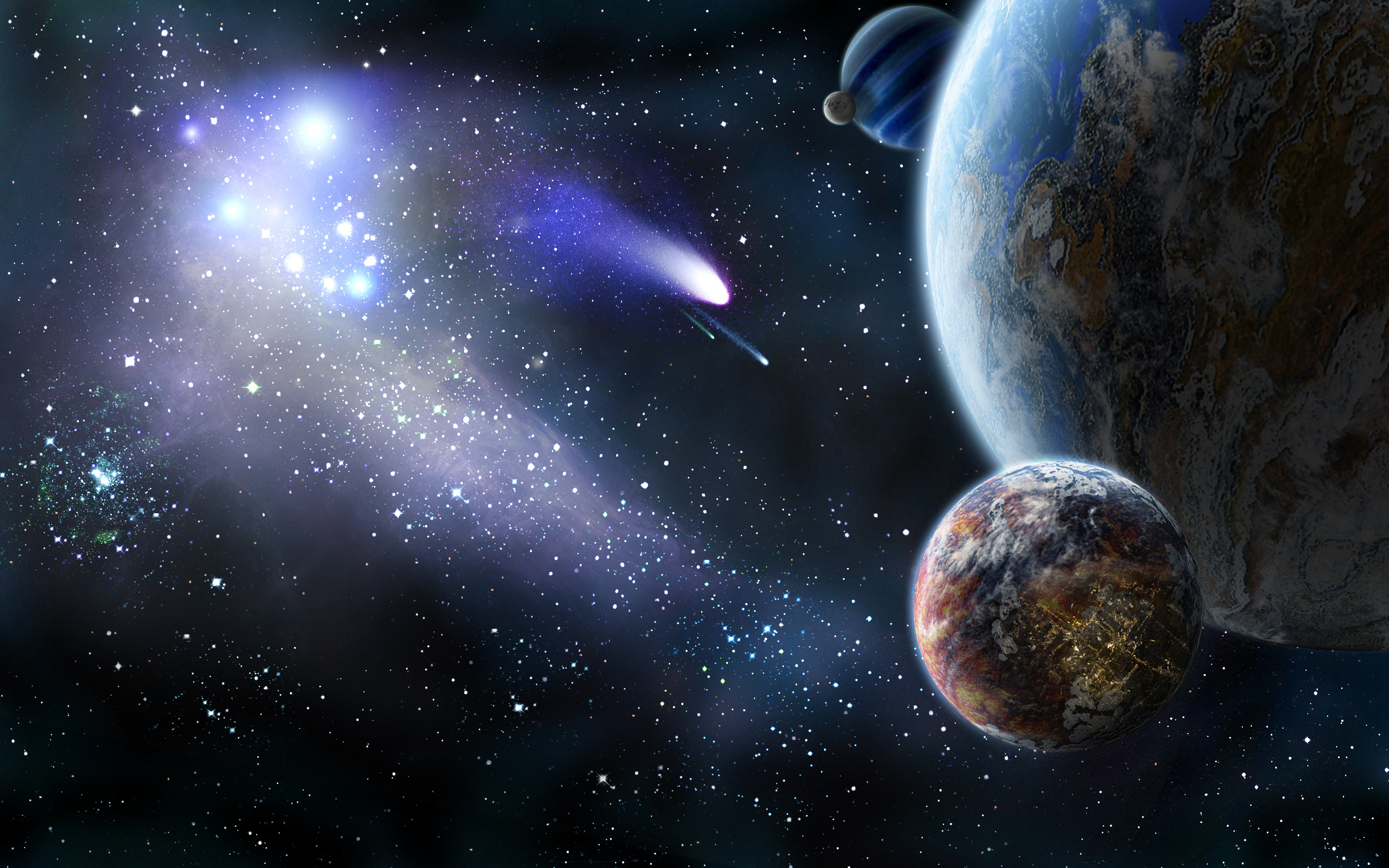 Скачать обои бесплатно Планеты, Космос, Звезды, Научная Фантастика картинка на рабочий стол ПК