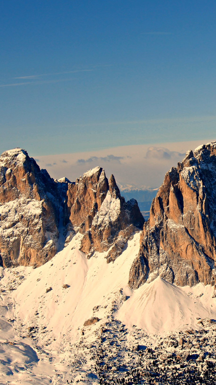 Descarga gratuita de fondo de pantalla para móvil de Montañas, Nieve, Tierra/naturaleza, Los Alpes.