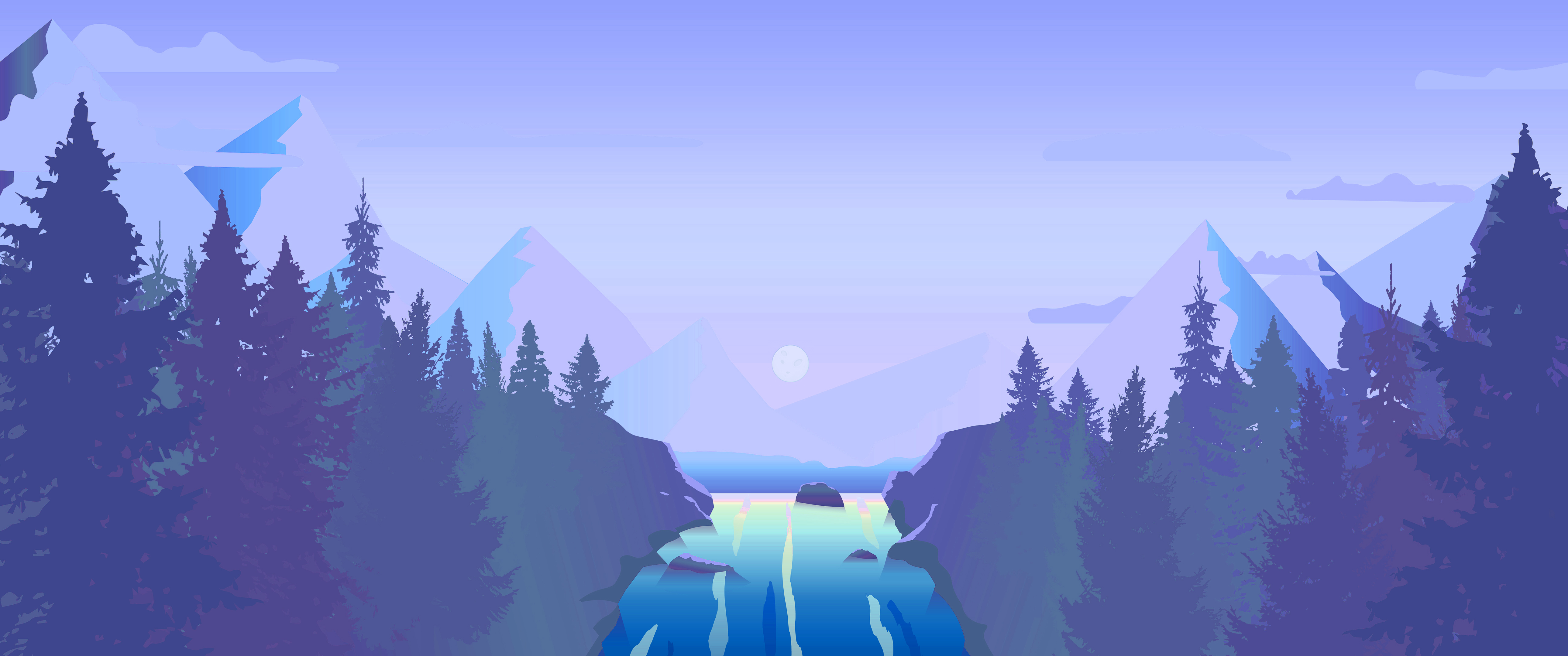 Baixar papel de parede para celular de Paisagem, Montanha, Artistico gratuito.