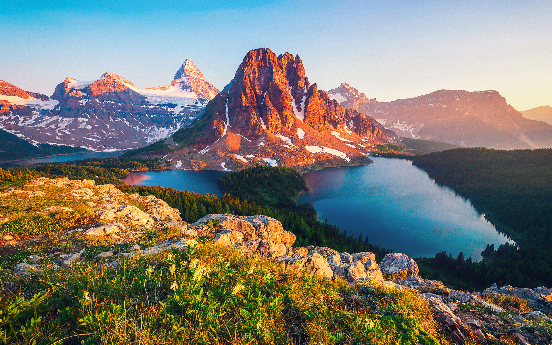 Free download wallpaper Landscape, Canada, Earth, Columbia Lake on your PC desktop
