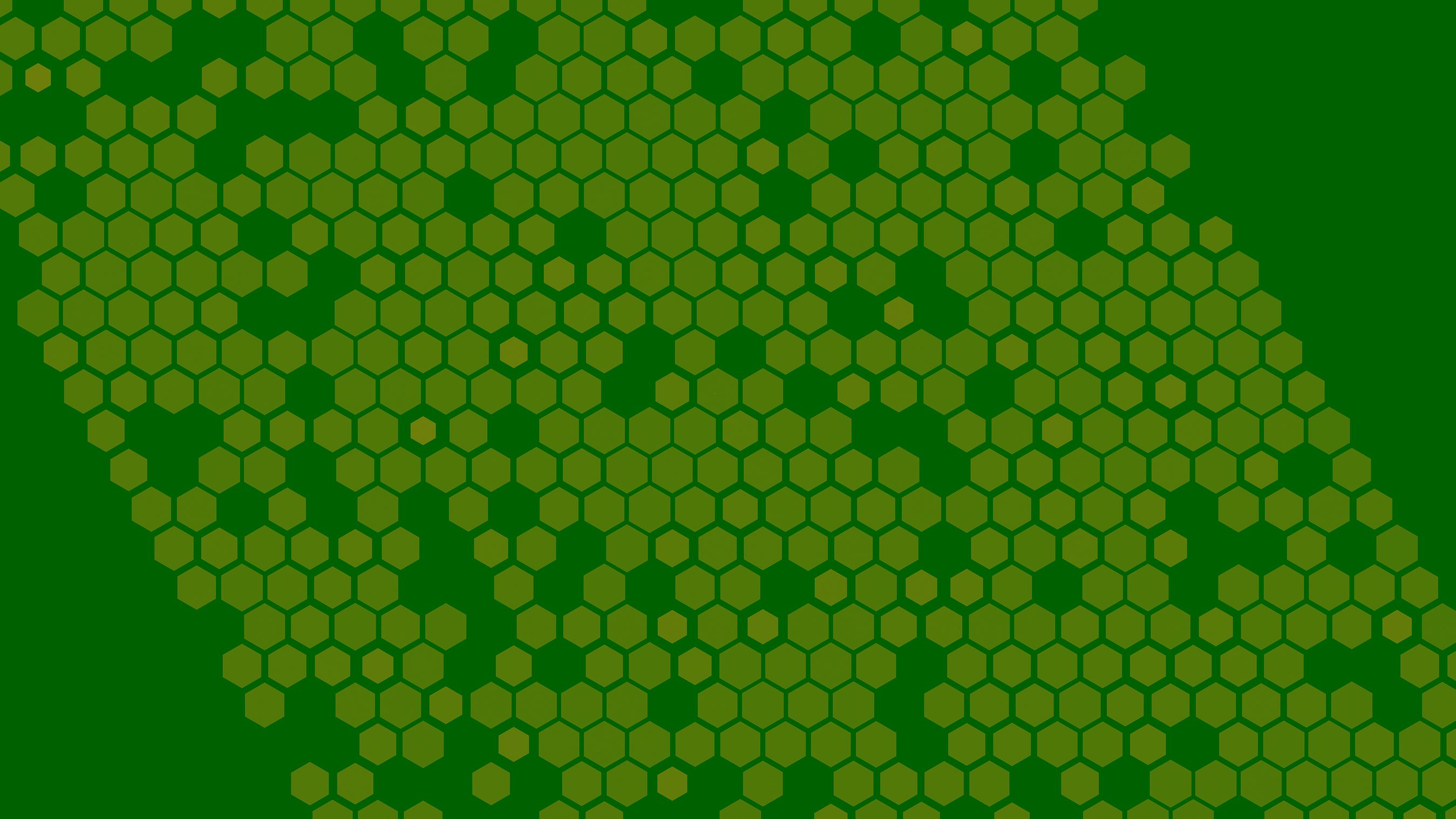 Скачать обои бесплатно Зеленый, Шестиугольник, Шаблоны, Абстрактные картинка на рабочий стол ПК