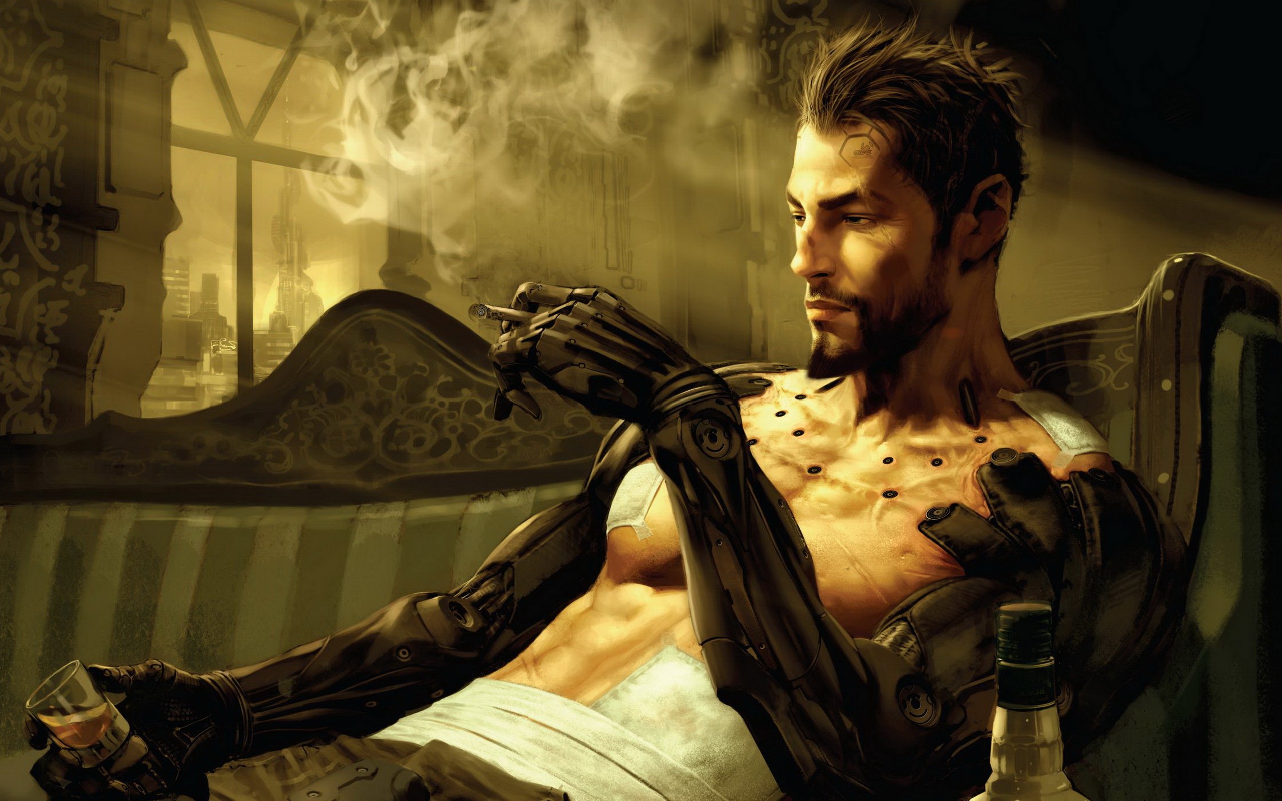 Descarga gratis la imagen Fantasía, Humano, Videojuego, Cíborg, Deus Ex, Deus Ex: Human Revolution en el escritorio de tu PC