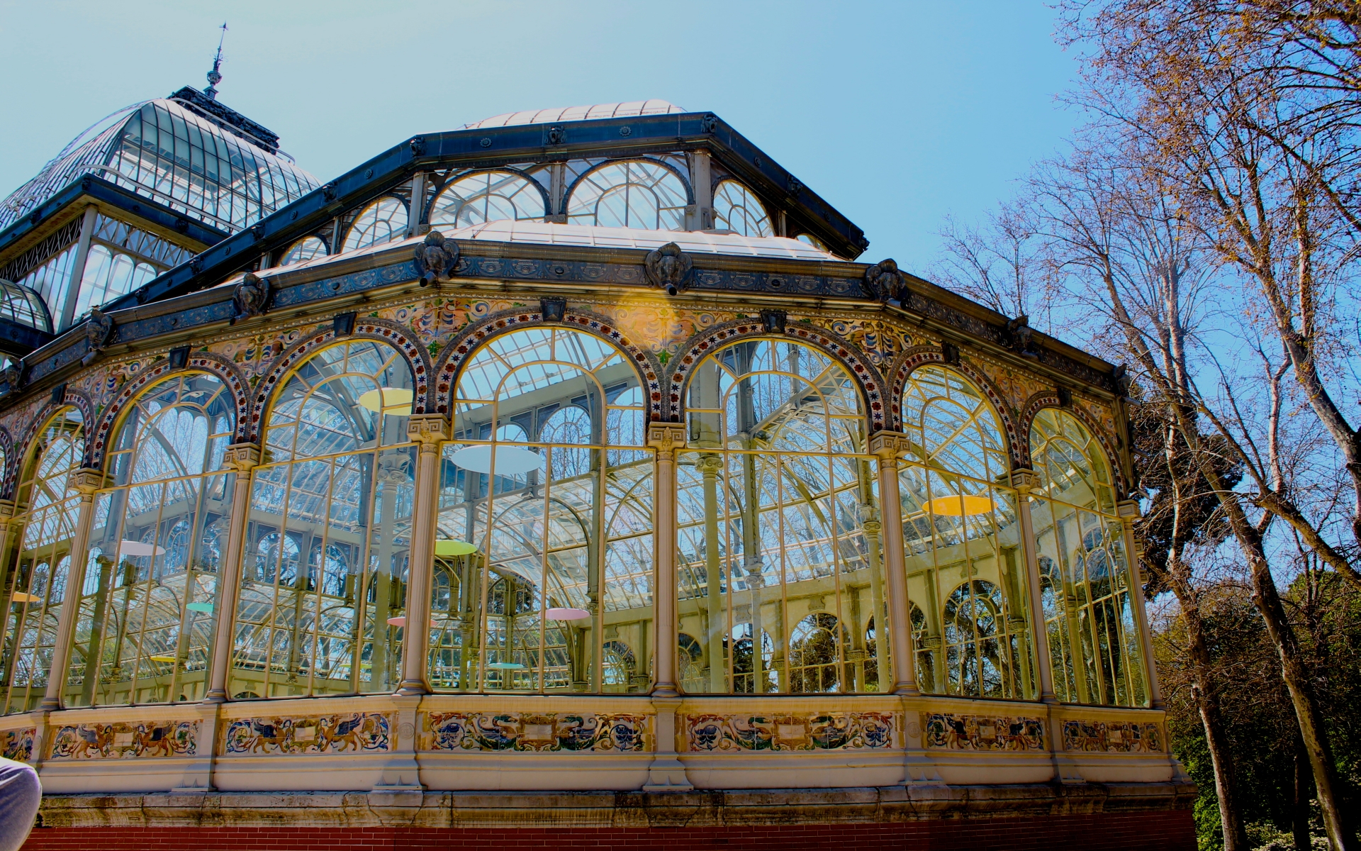 642204 Hintergrundbild herunterladen menschengemacht, palacio de cristal - Bildschirmschoner und Bilder kostenlos