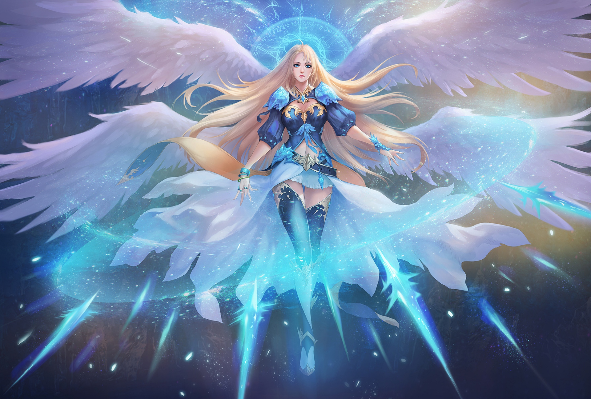 Free download wallpaper Fantasy, Angel on your PC desktop