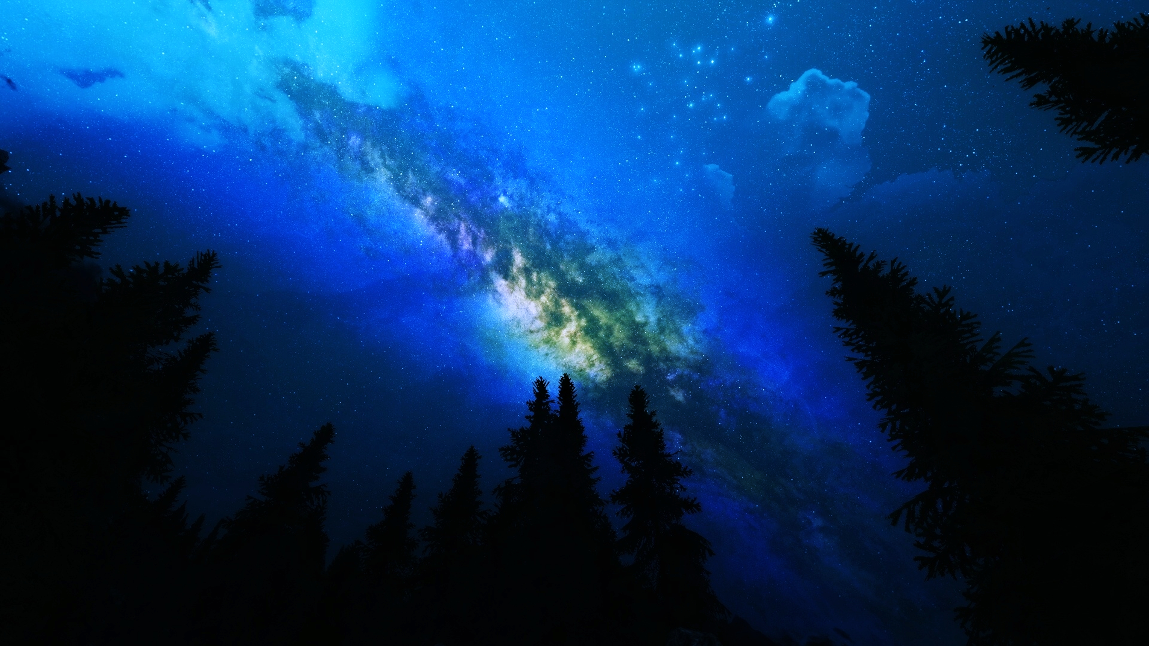Download mobile wallpaper Sky, Stars, Milky Way, Galaxy, Sci Fi for free.