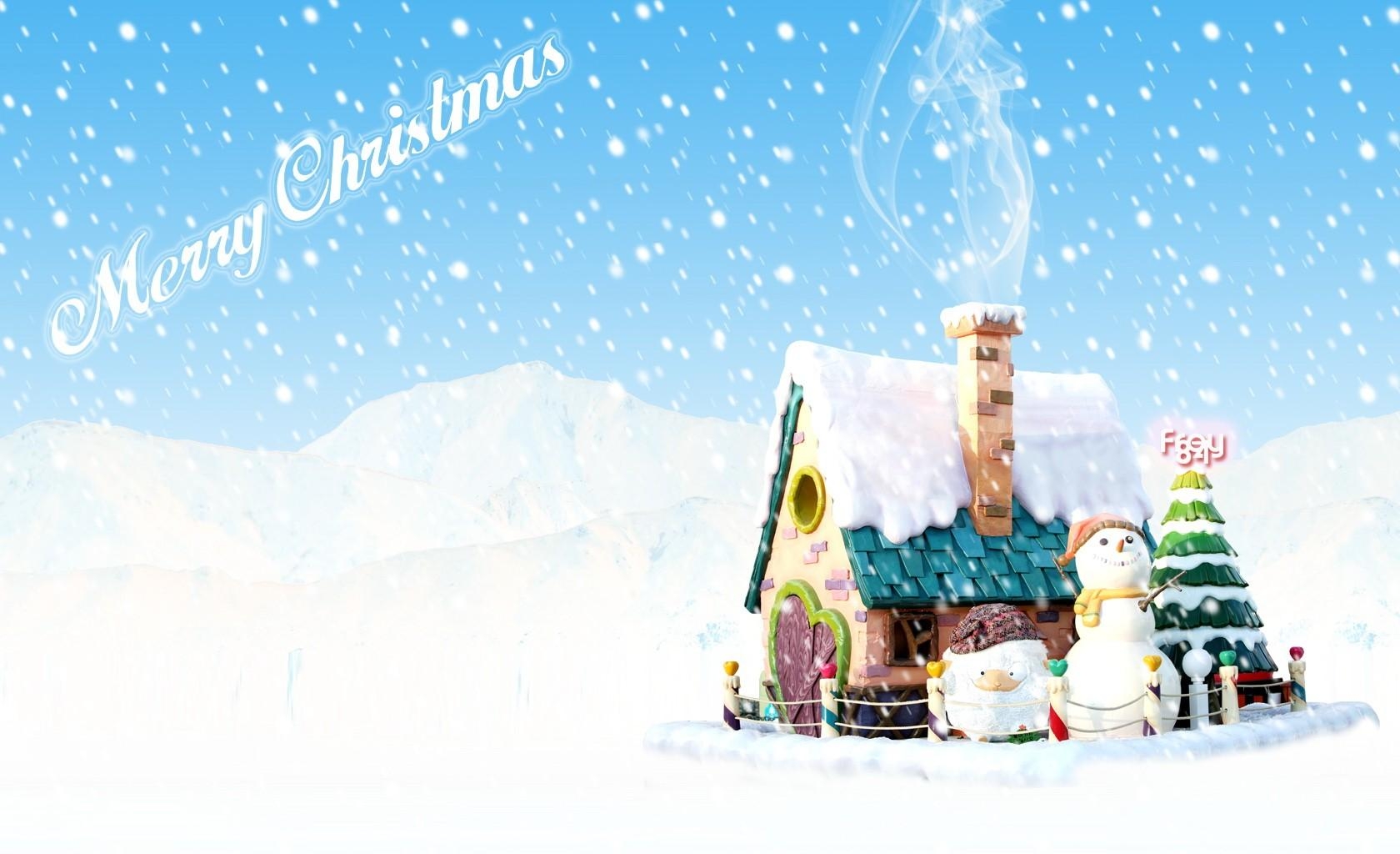 PCデスクトップに祝日, 家, 煙, 雪, クリスマス, 雪だるま, 碑文, 休日, クリスマスツリー画像を無料でダウンロード