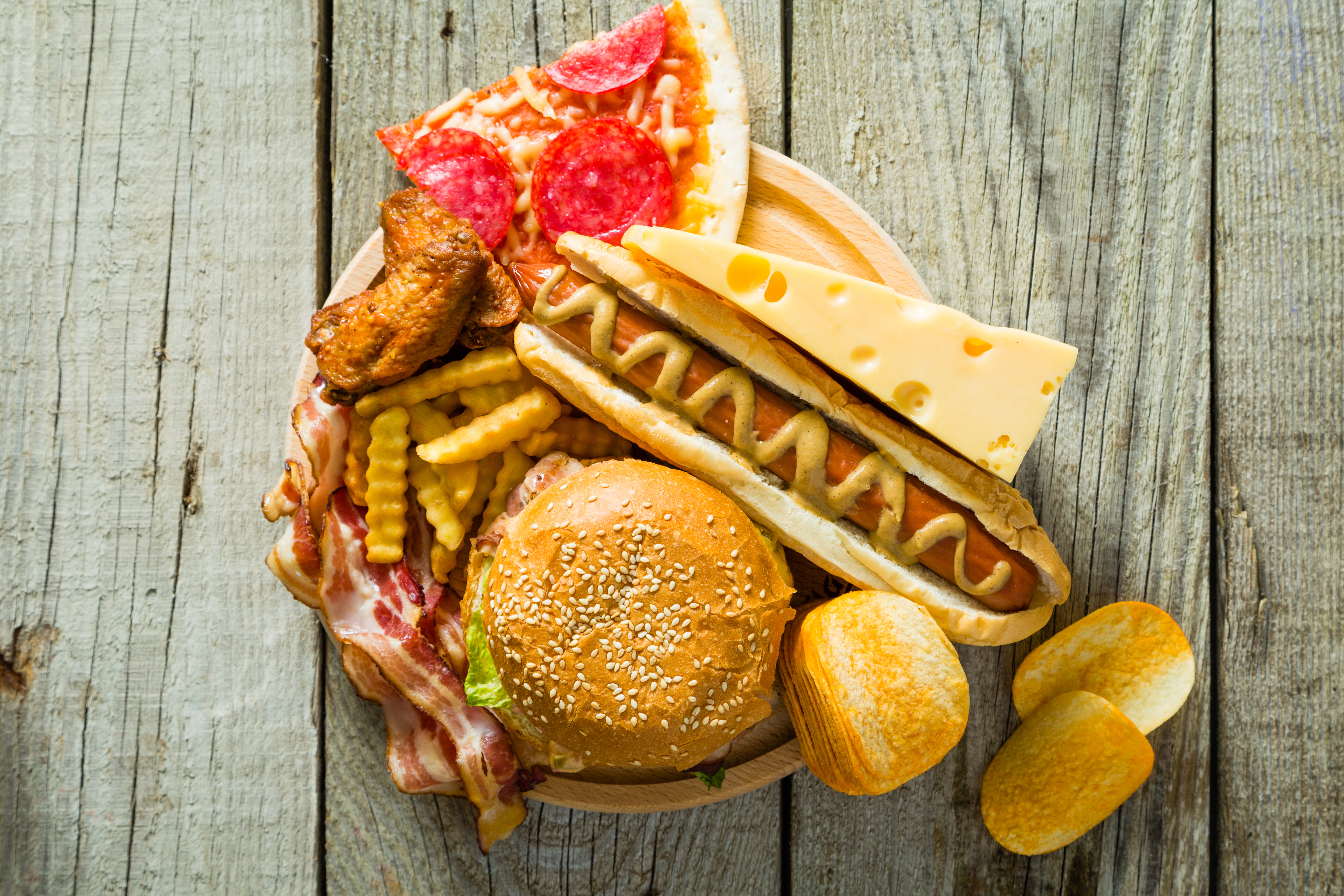 food, still life, burger, hot dog, meat, pizza