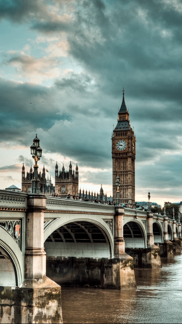 Handy-Wallpaper London, Big Ben, Fluss, Brücke, Vereinigtes Königreich, England, Themse, Brücken, Menschengemacht, Westminster Brücke kostenlos herunterladen.