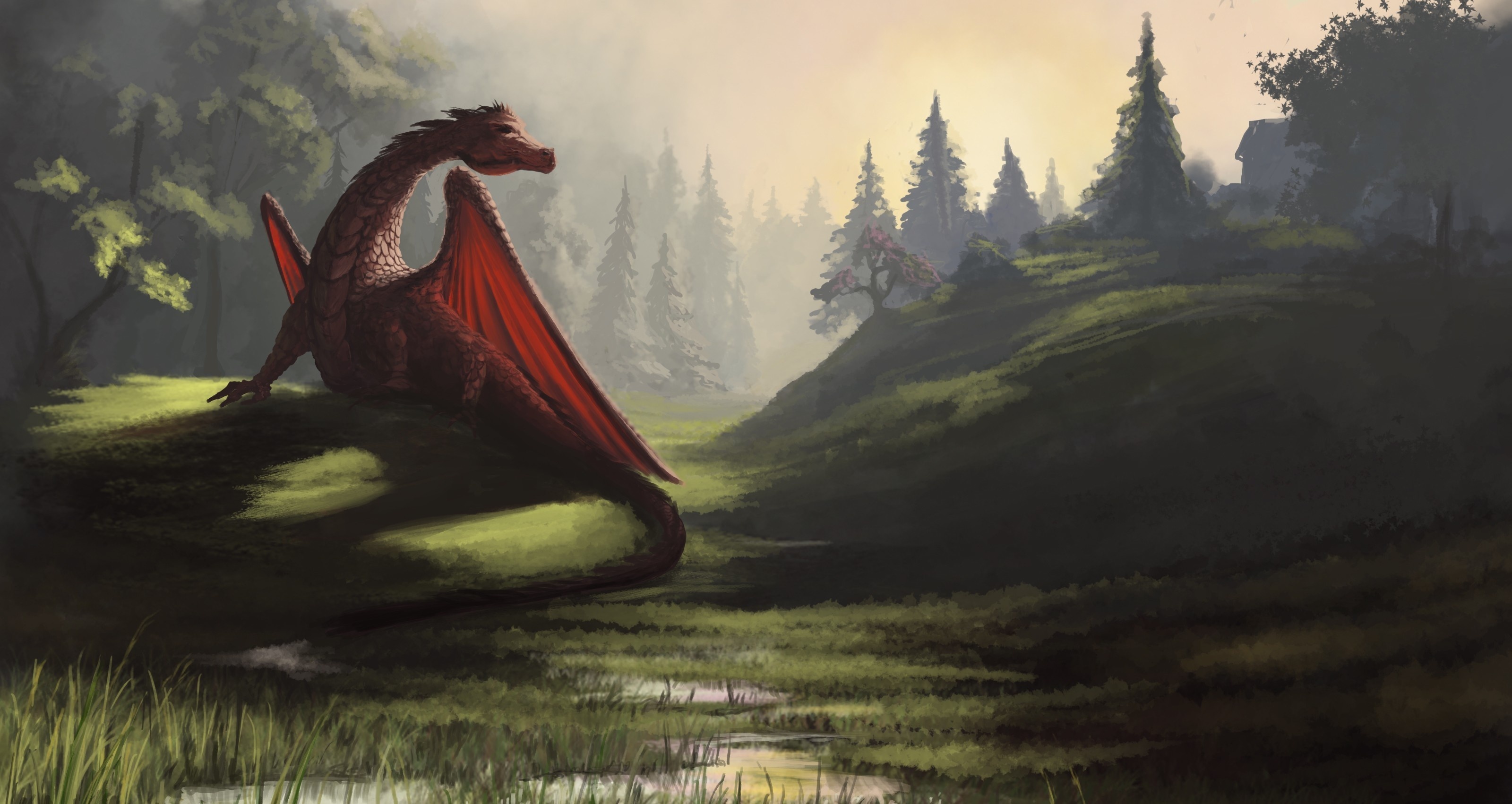 Handy-Wallpaper Fantasie, Drachen kostenlos herunterladen.