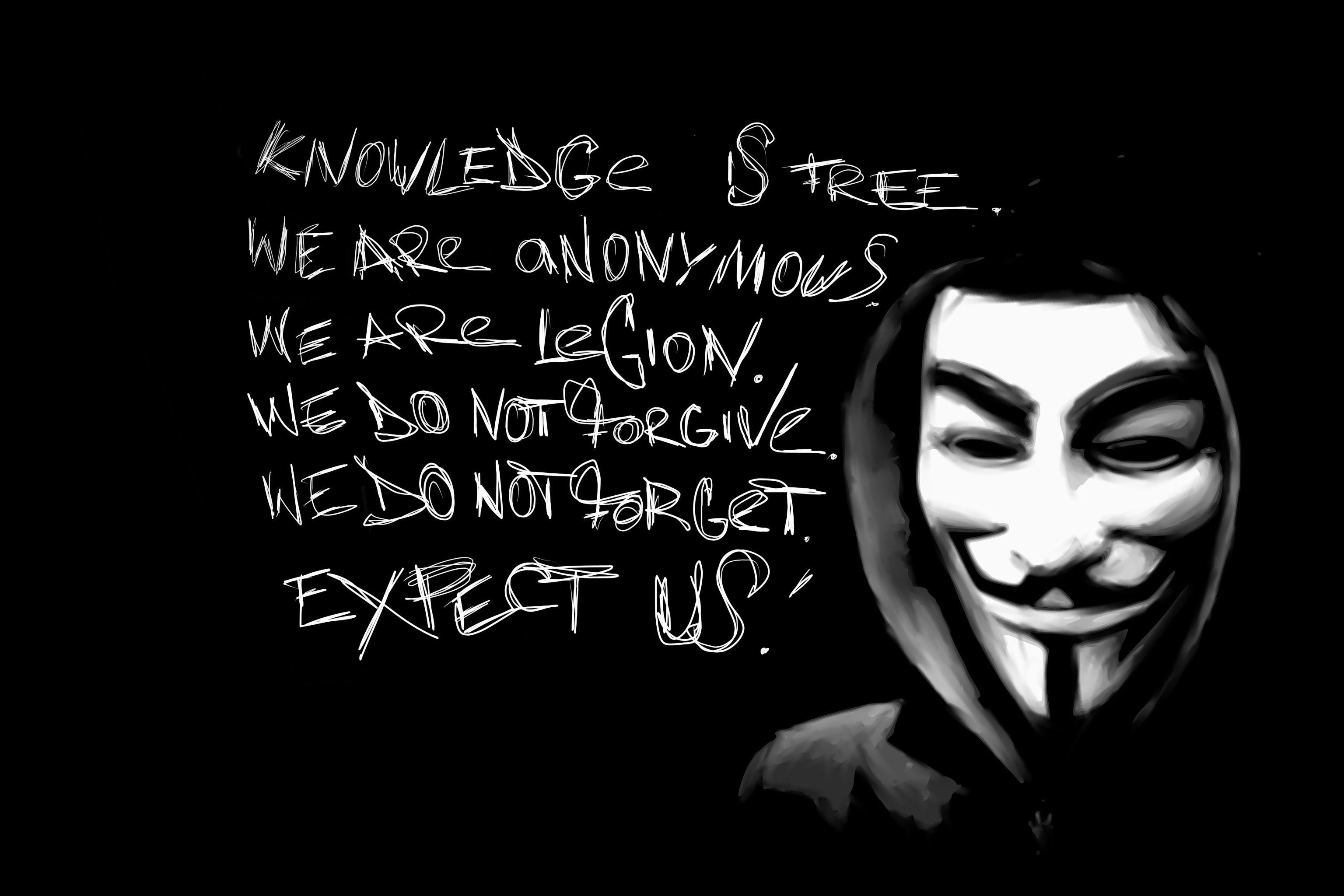 Download mobile wallpaper Technology, Anonymous for free.