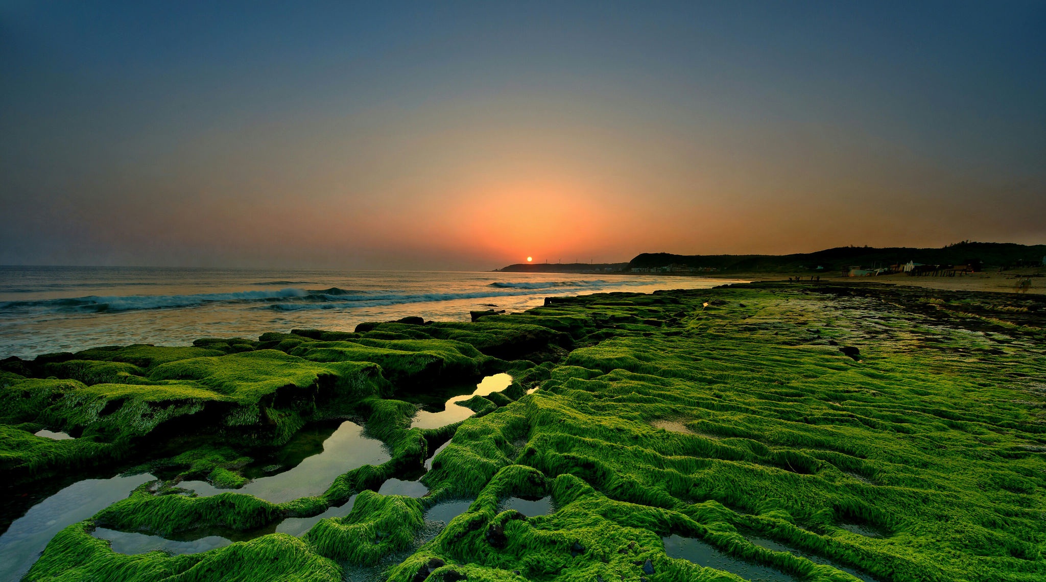 Laden Sie das Natur, Horizont, Küste, Meer, Sonnenuntergang, Erde/natur, Meereslandschaft-Bild kostenlos auf Ihren PC-Desktop herunter