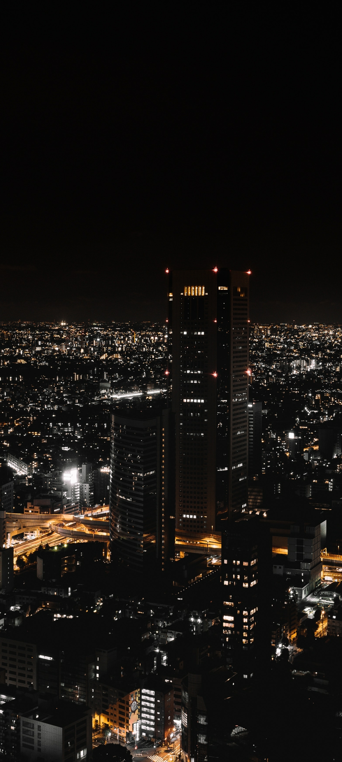 無料モバイル壁紙都市, 超高層ビル, 建物, 日本, 東京, 夜, マンメイド, 街並みをダウンロードします。