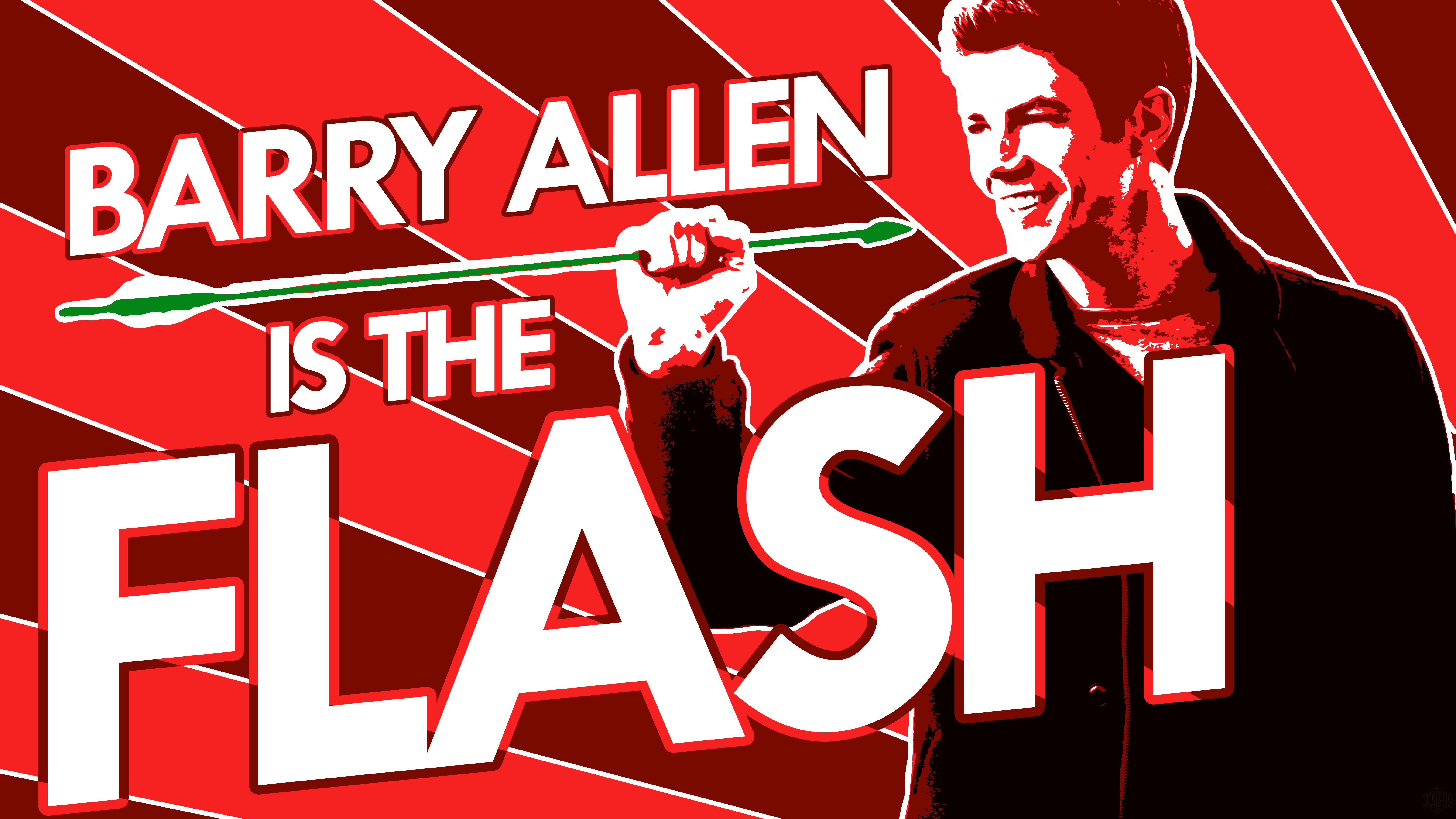 tv show, the flash (2014), barry allen, flash, grant gustin, red