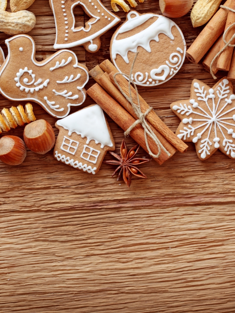 Téléchargez des papiers peints mobile Noël, Cannelle, Vacances, Biscuit, Pain D'épice gratuitement.