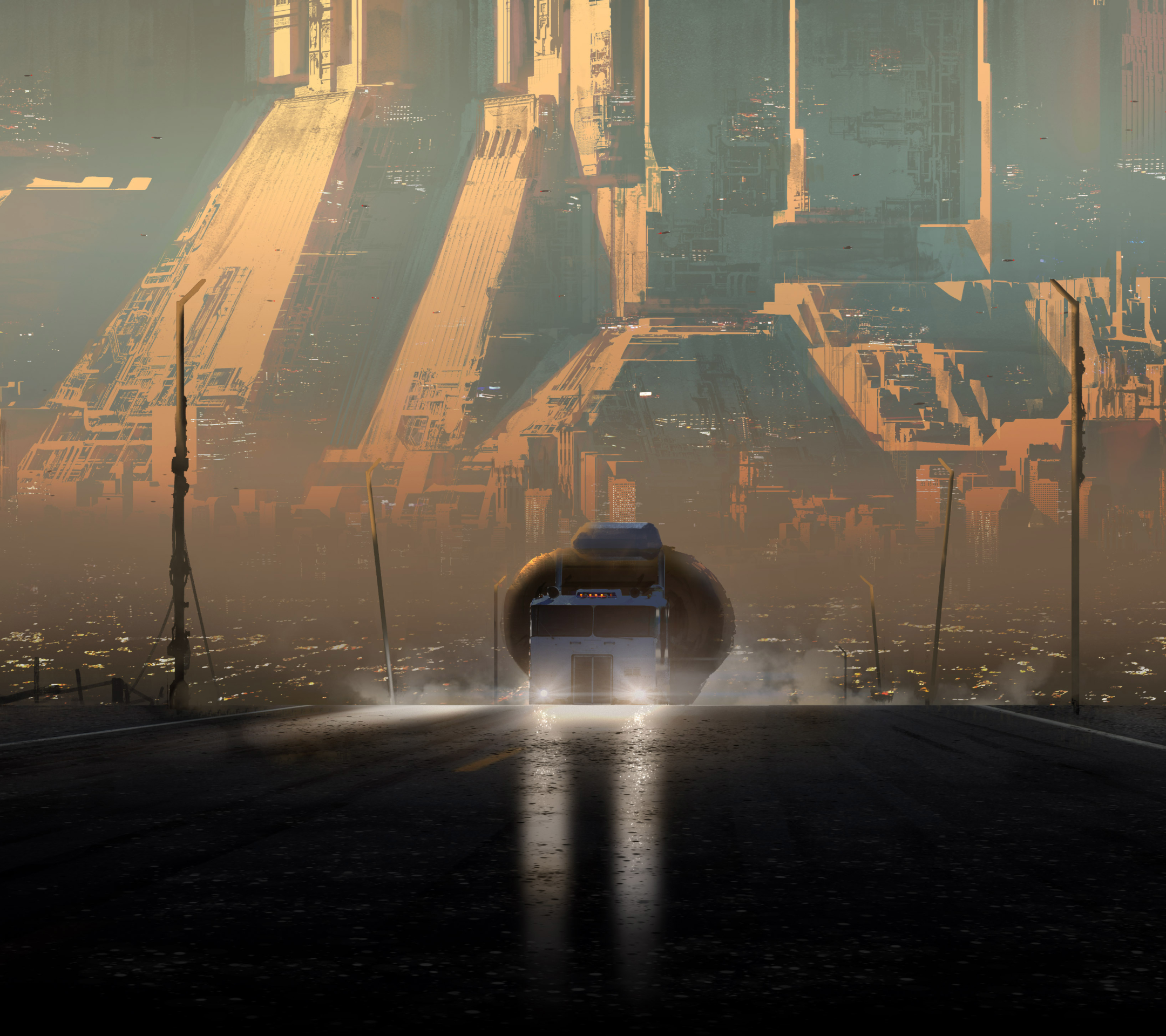 Laden Sie das Stadt, Futuristisch, Filme, Großstadt, Blade Runner 2049-Bild kostenlos auf Ihren PC-Desktop herunter