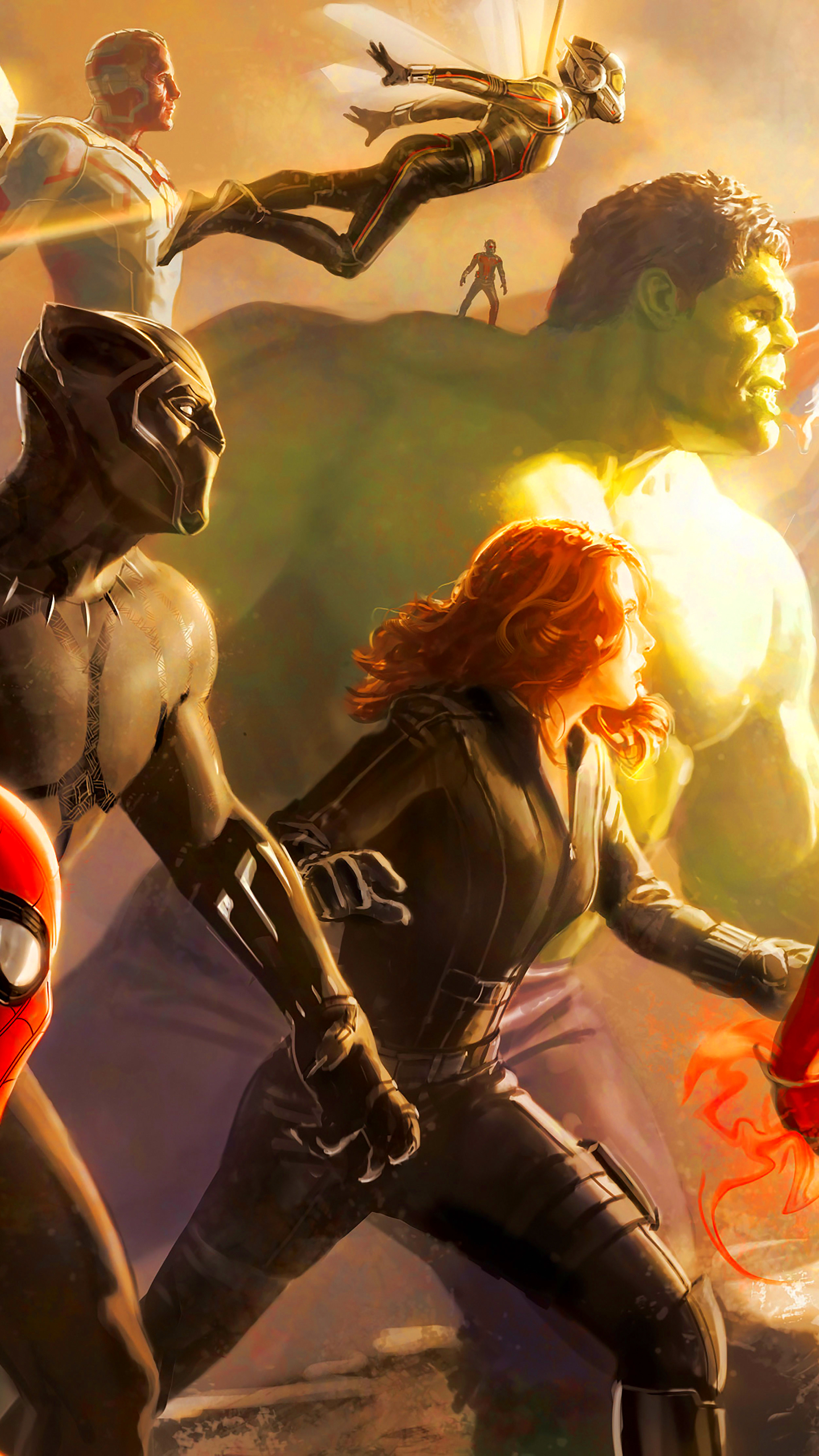 Free download wallpaper Spider Man, Hulk, Movie, Wasp (Marvel Comics), Black Widow, Vision (Marvel Comics), The Avengers, Ant Man, Black Panther (Movie), Avengers: Infinity War on your PC desktop