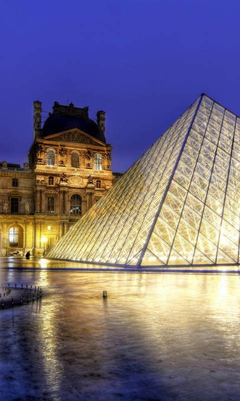 Téléchargez des papiers peints mobile Construction Humaine, Le Louvre gratuitement.