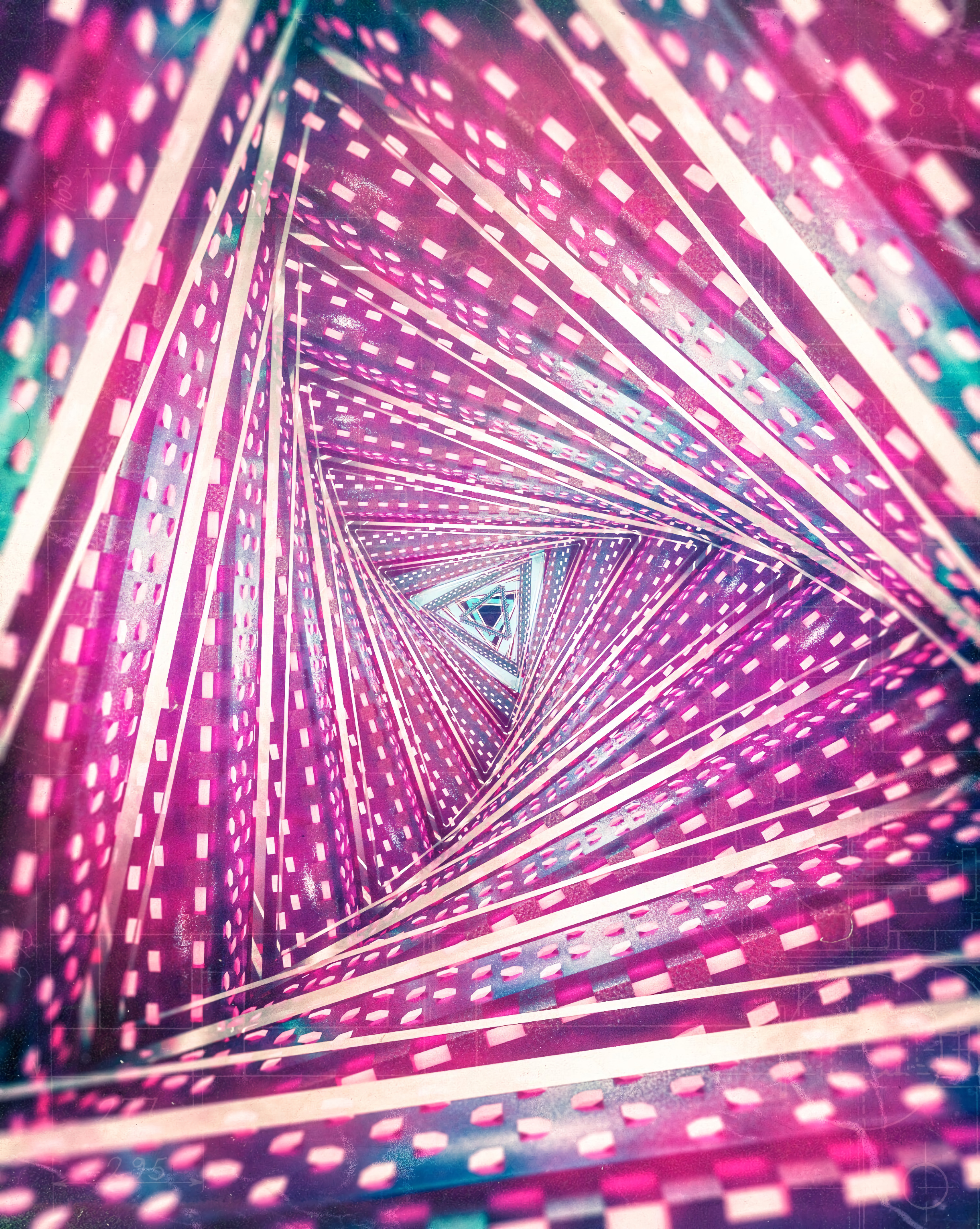 tunnel, 3d, bright, glow, perspective, prospect
